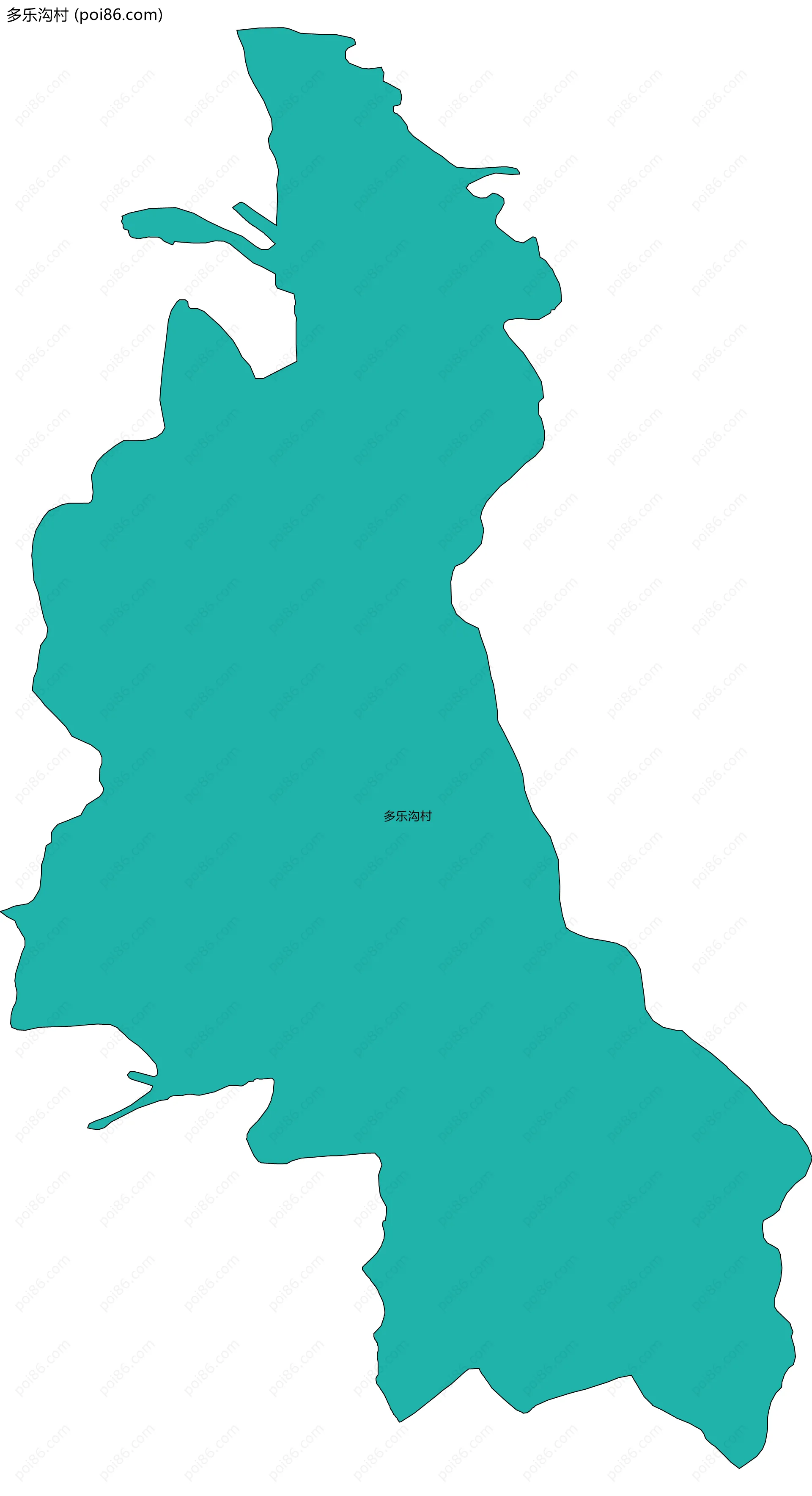 多乐沟村边界地图