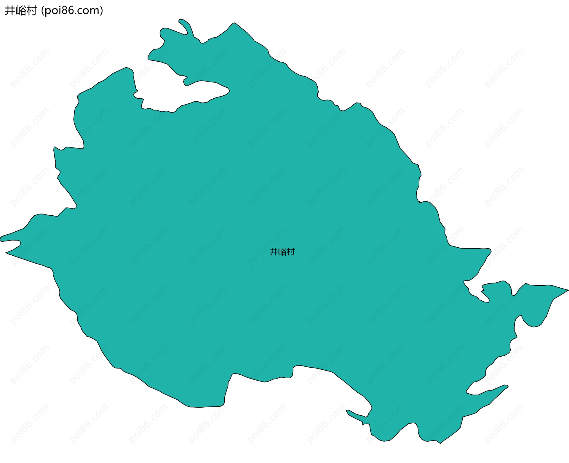 井峪村边界地图