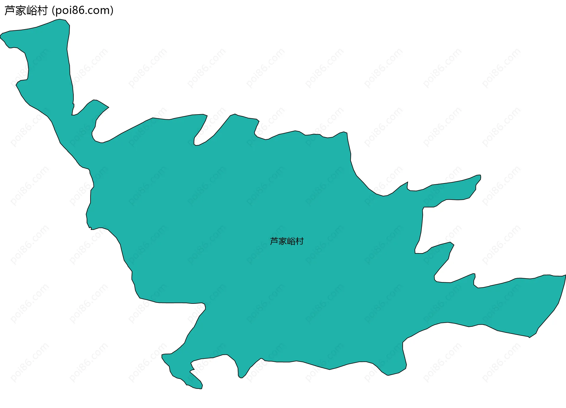 芦家峪村边界地图