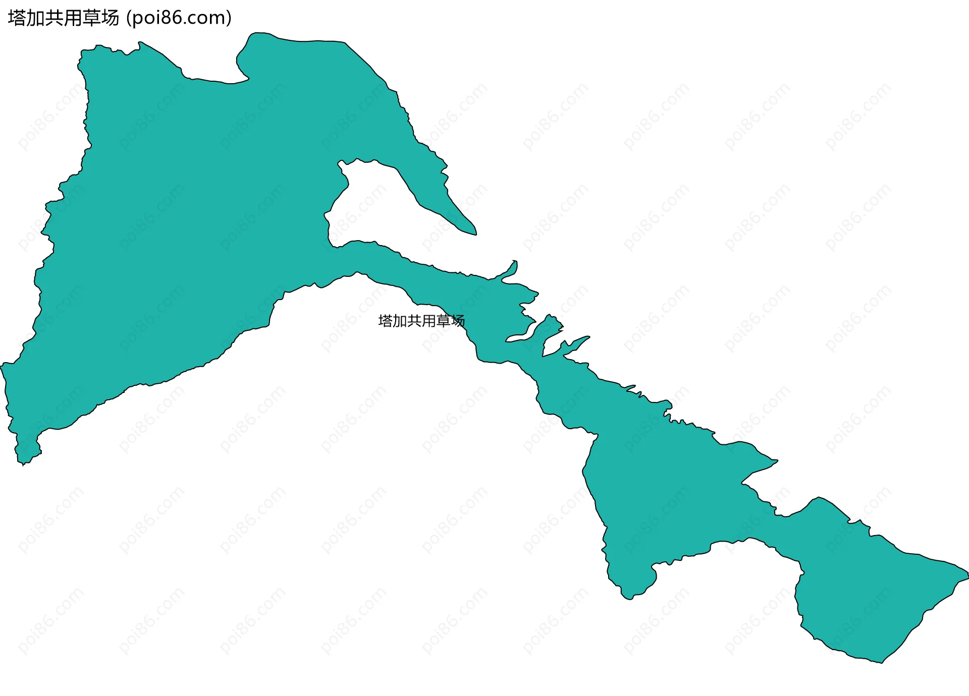 塔加共用草场边界地图