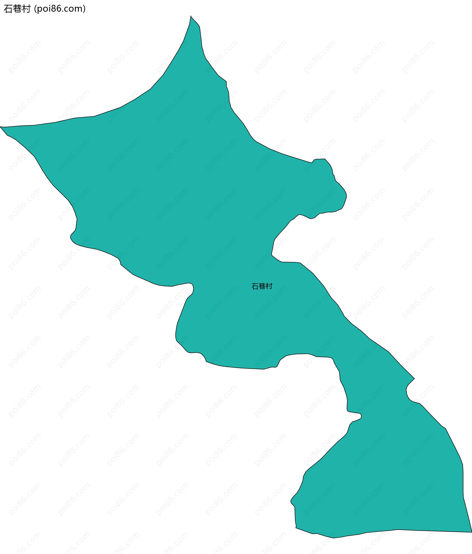 石巷村边界地图