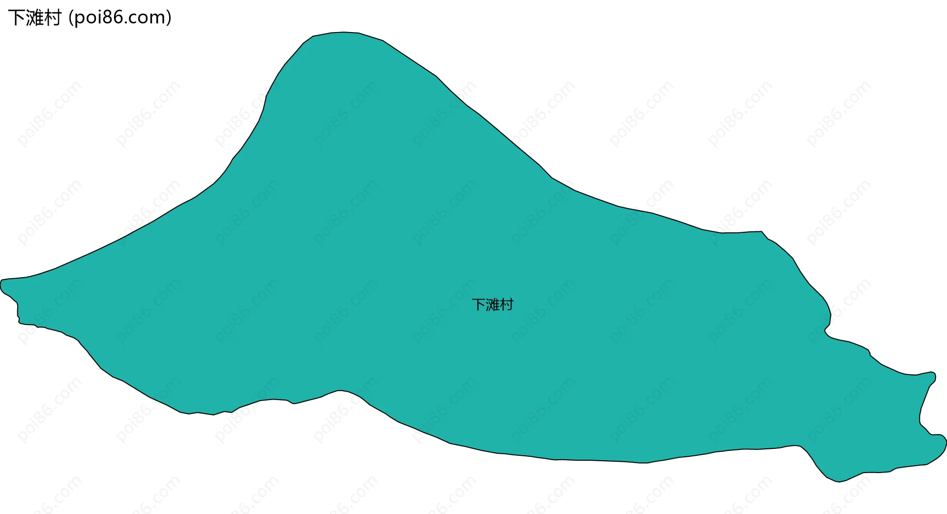 下滩村边界地图