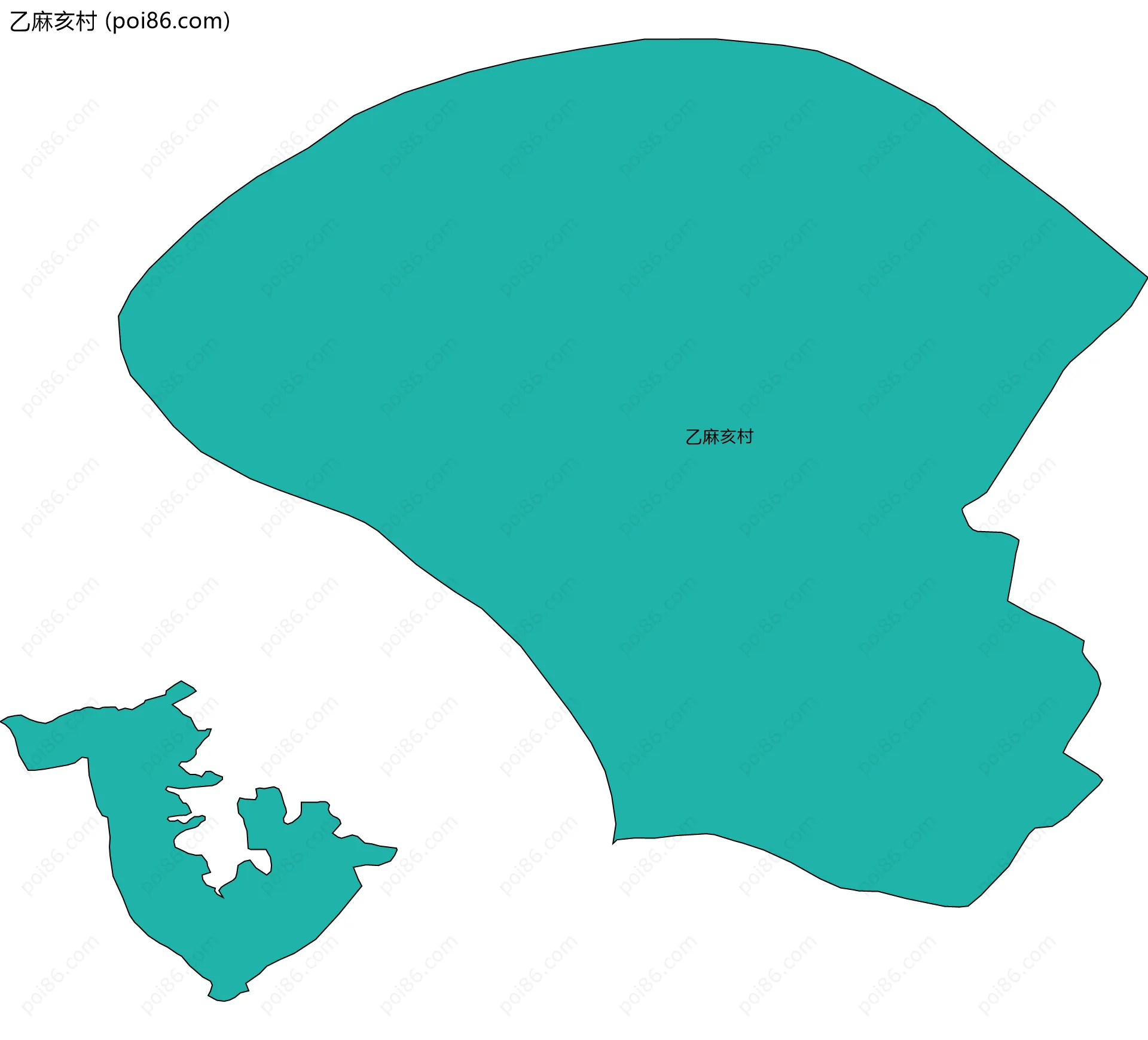 乙麻亥村边界地图