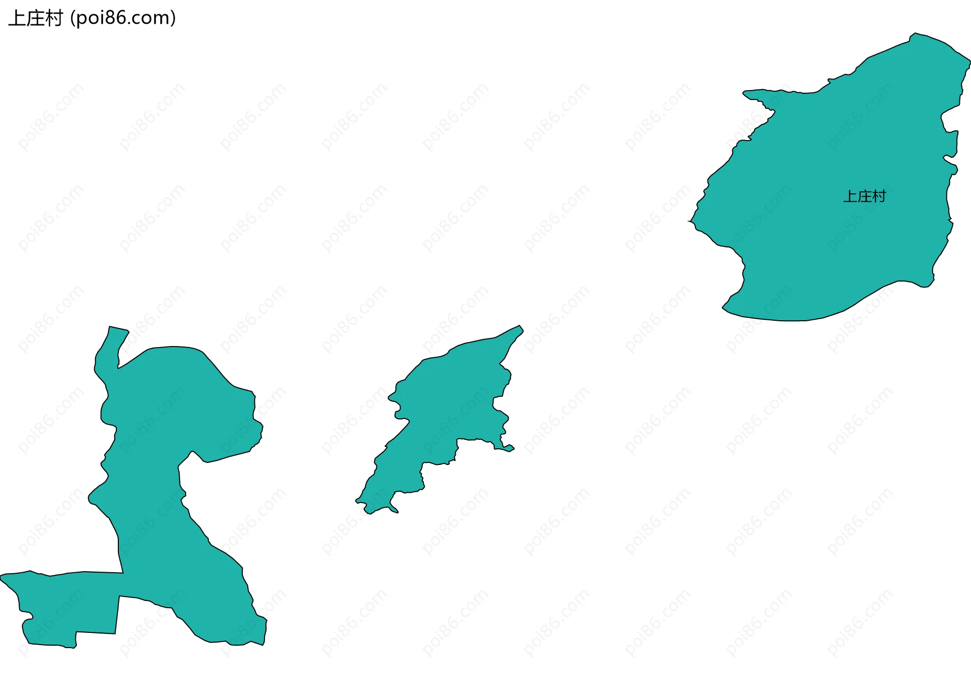 上庄村边界地图