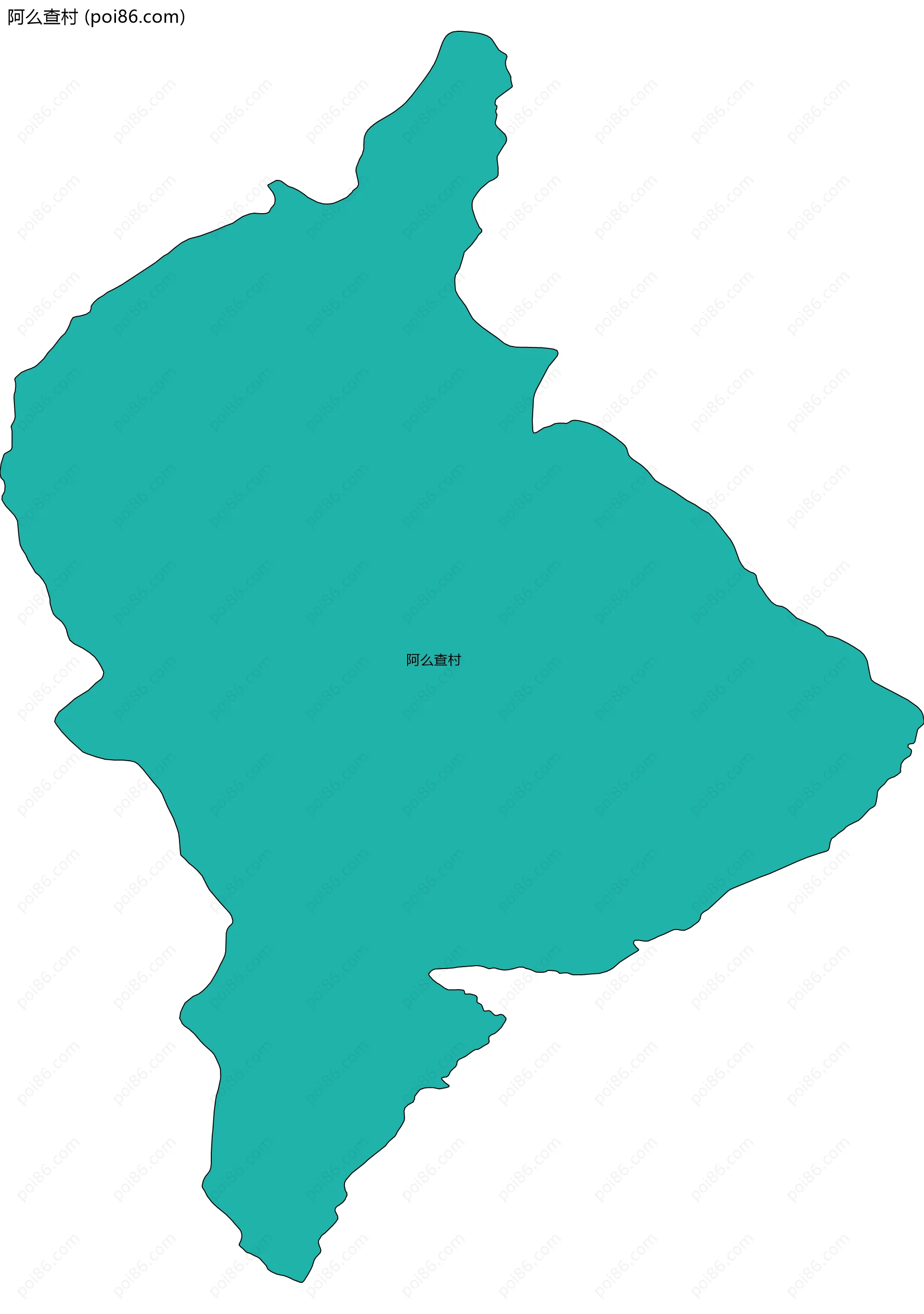 阿么查村边界地图