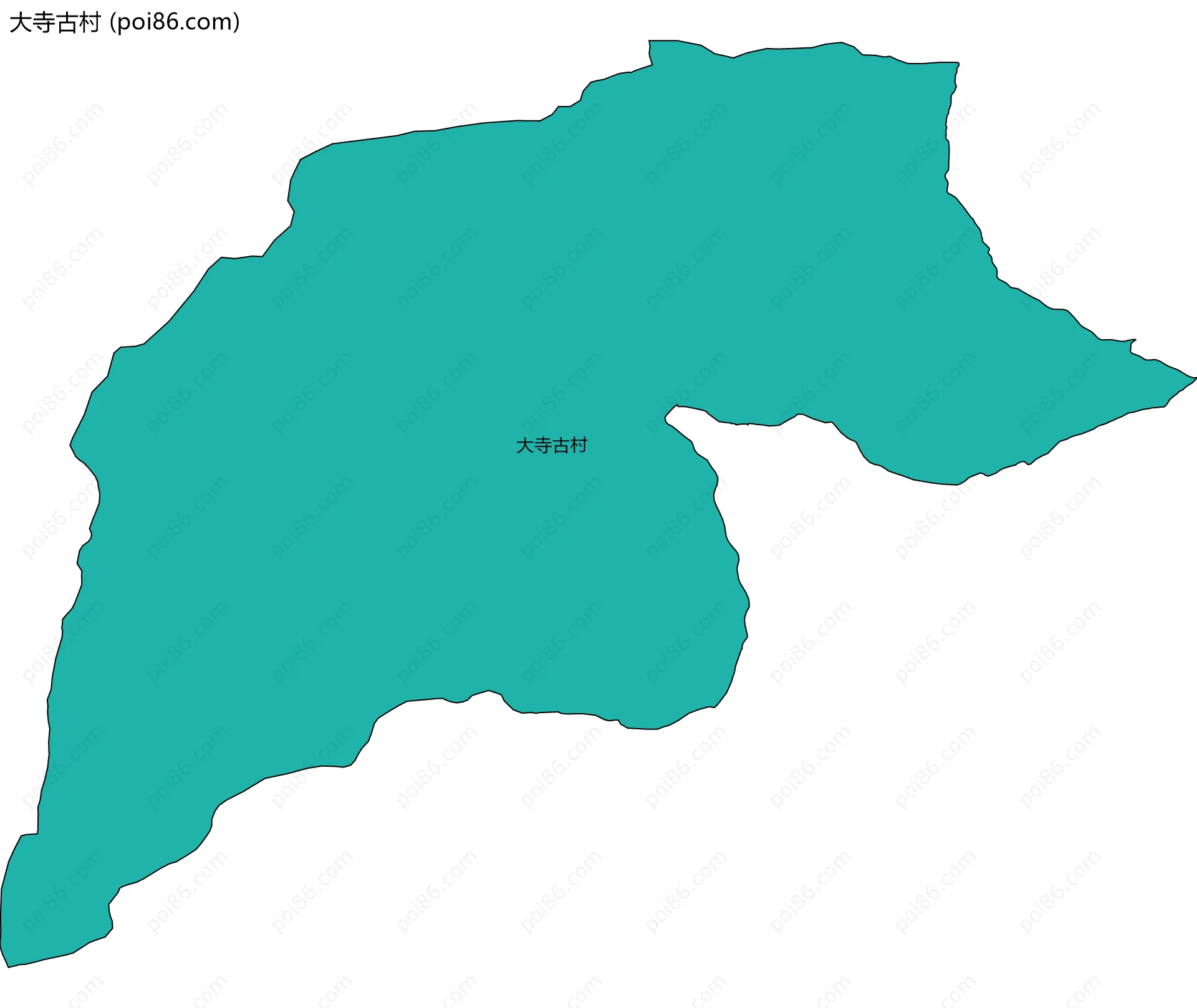 大寺古村边界地图