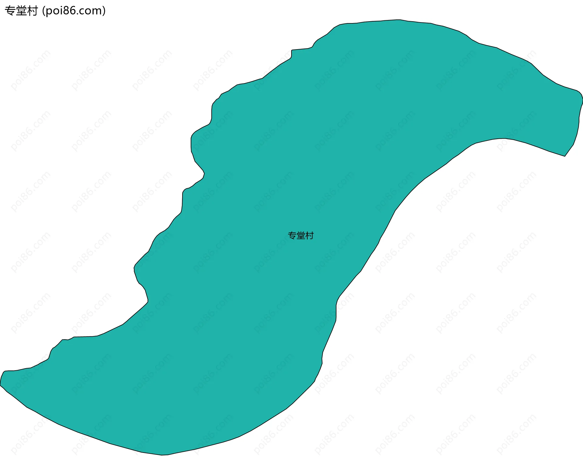专堂村边界地图