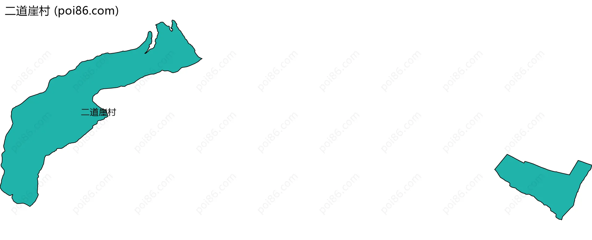 二道崖村边界地图