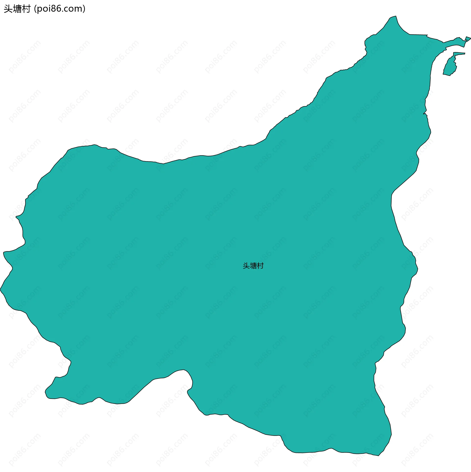 头塘村边界地图