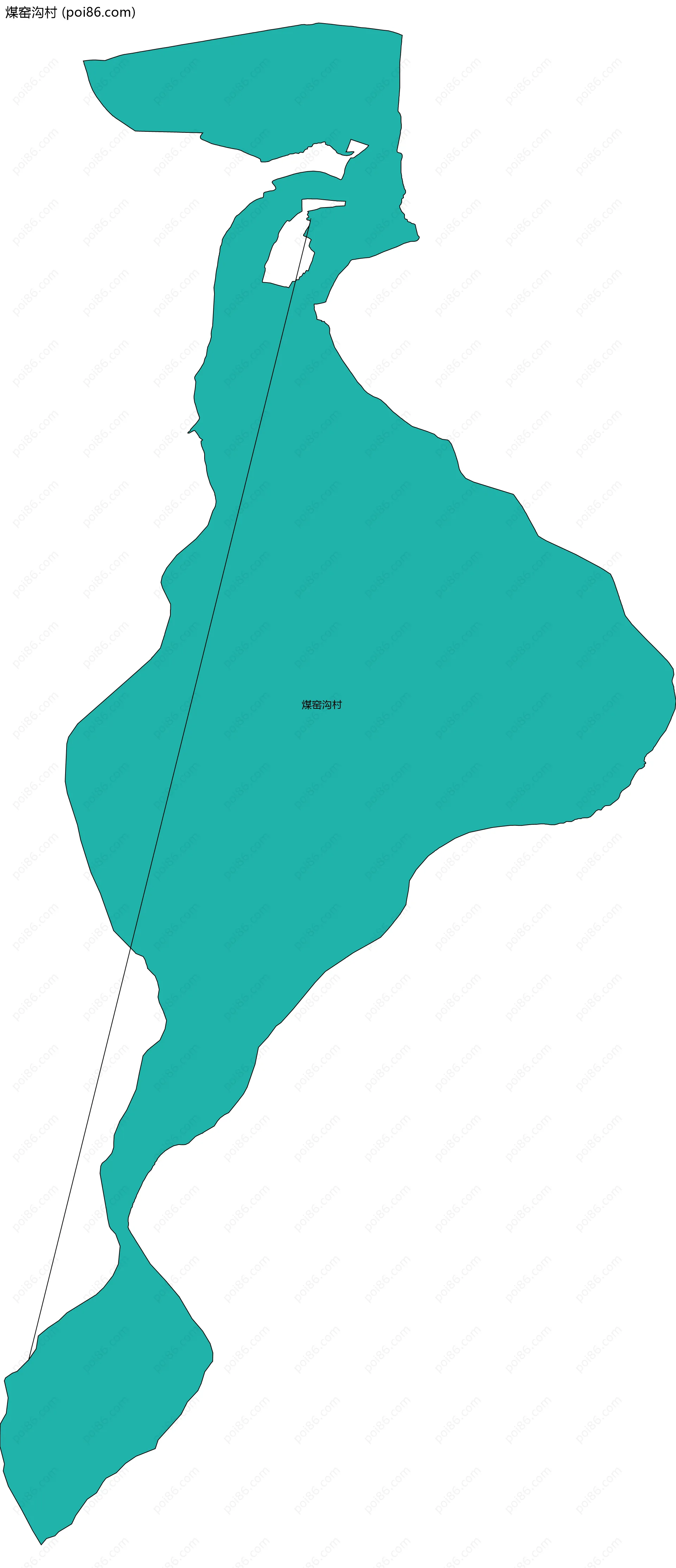 煤窑沟村边界地图