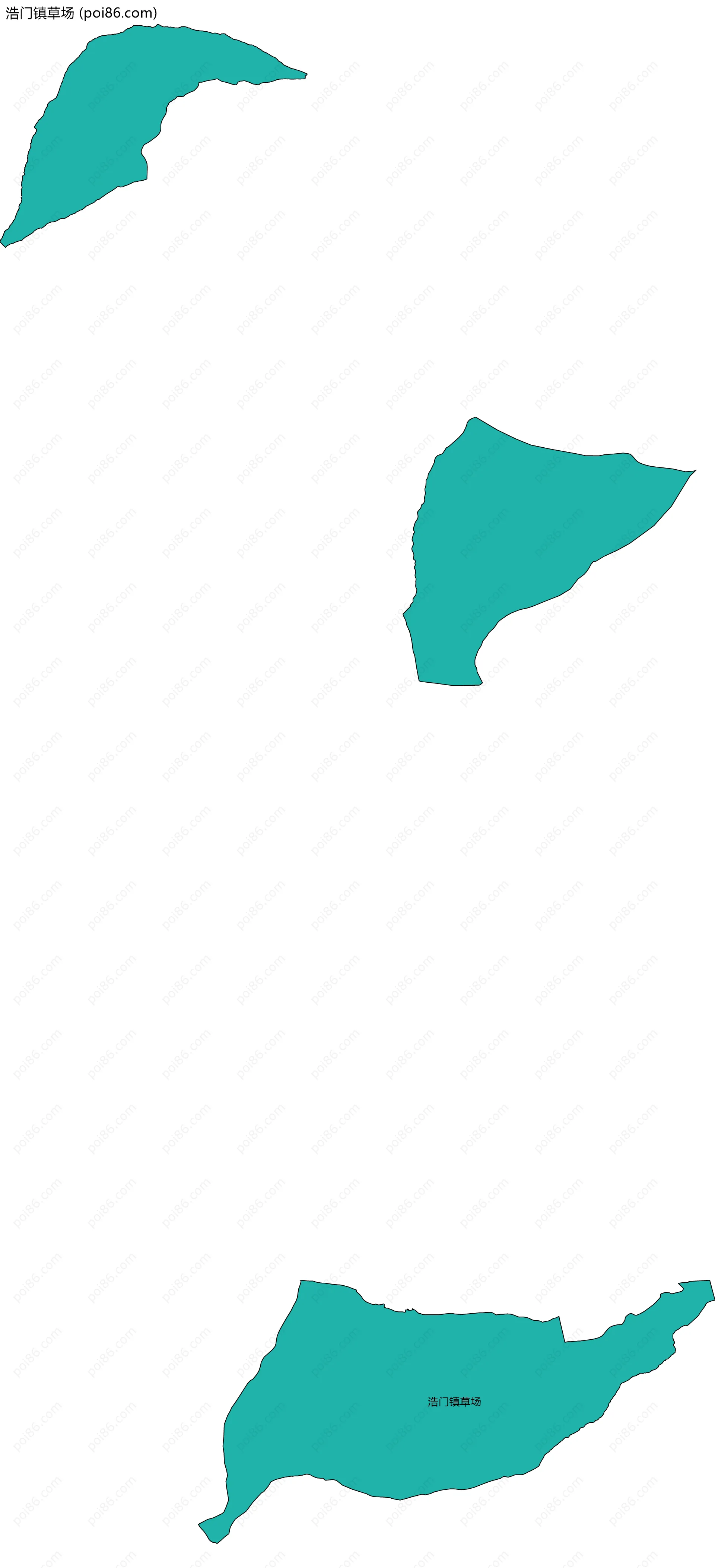 浩门镇草场边界地图