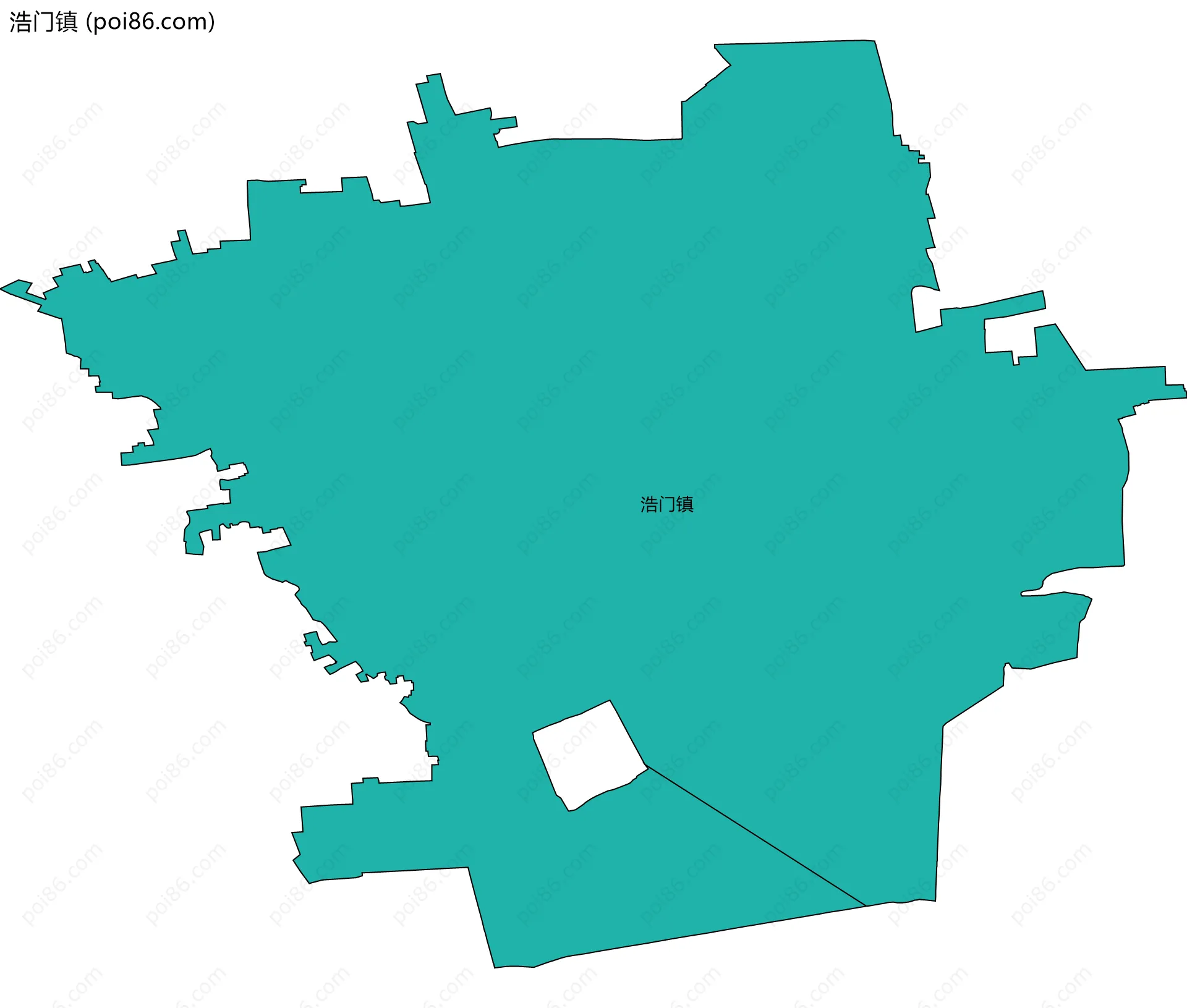 浩门镇边界地图