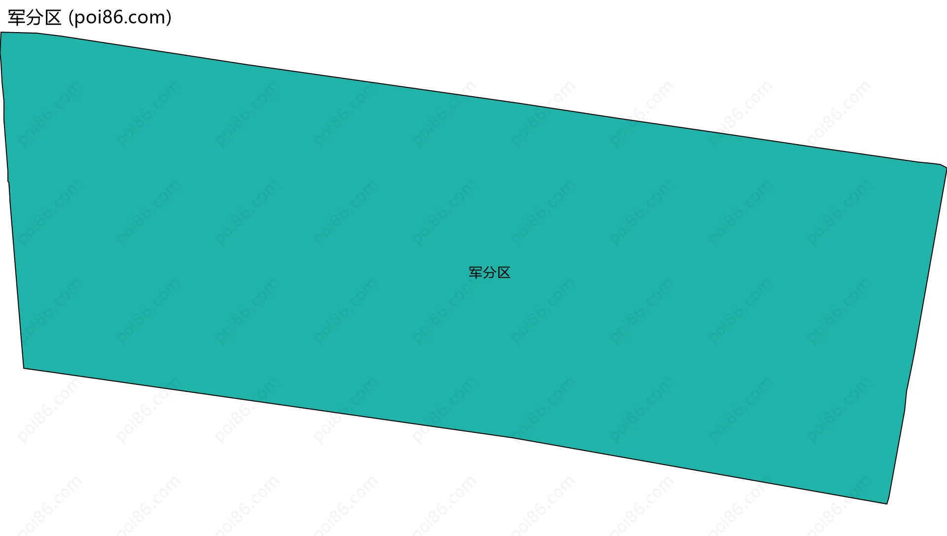 军分区边界地图