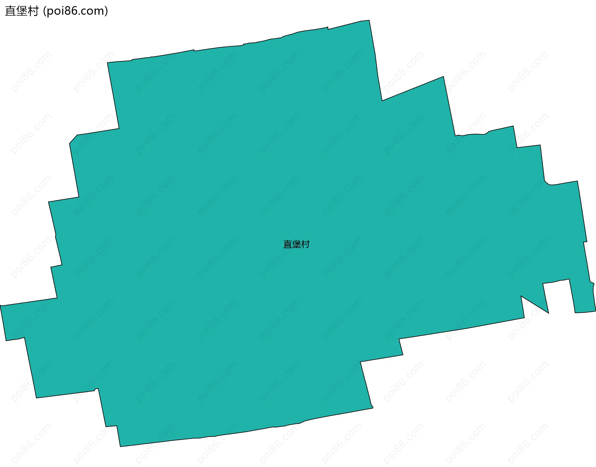 直堡村边界地图