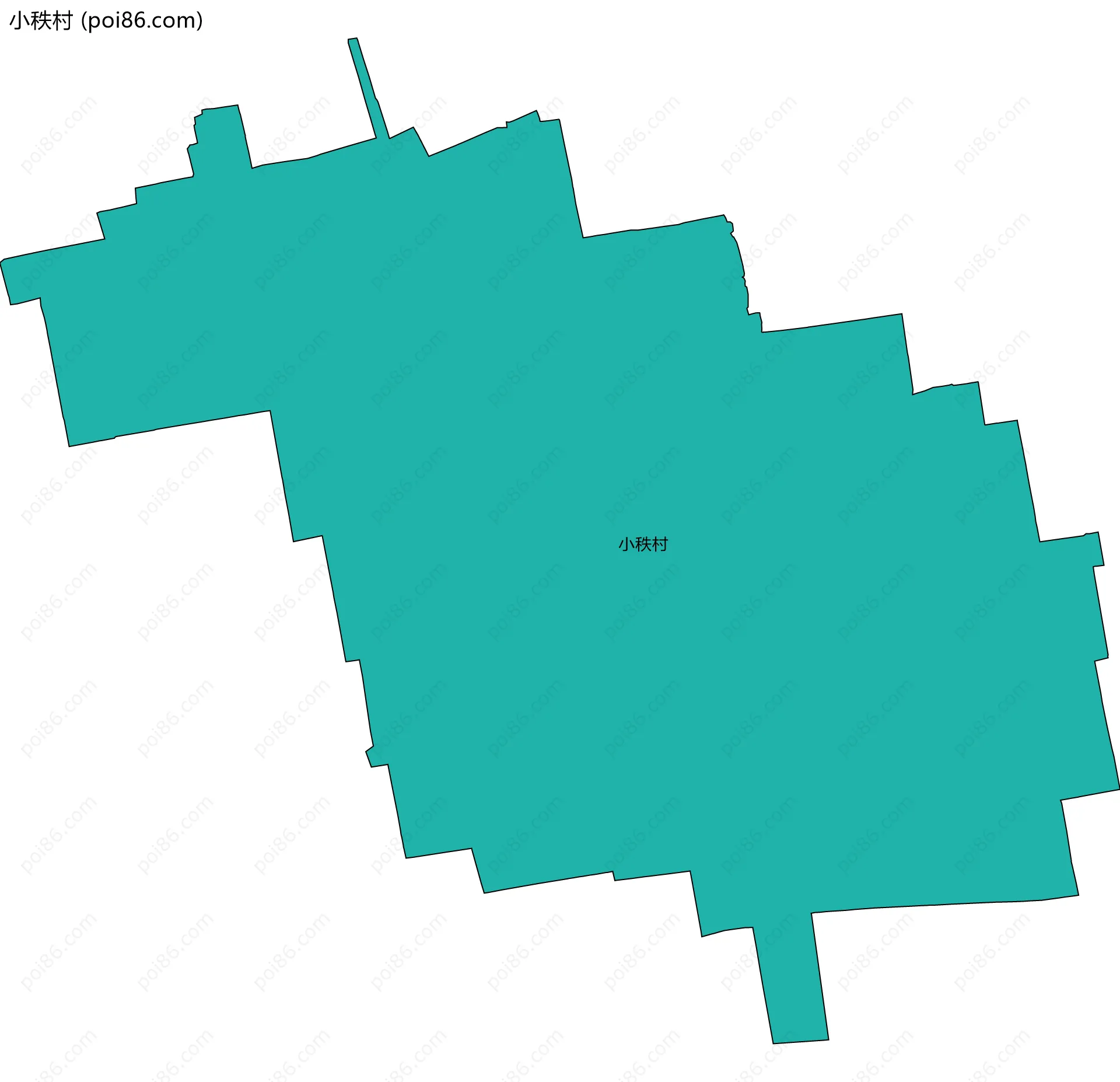 小秩村边界地图