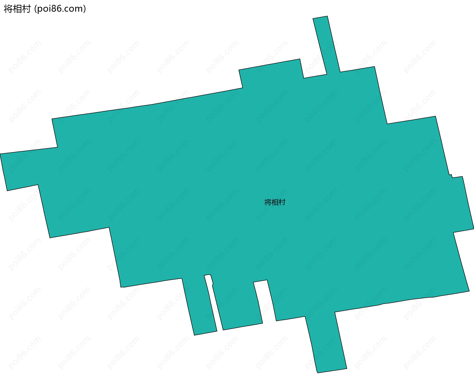 将相村边界地图