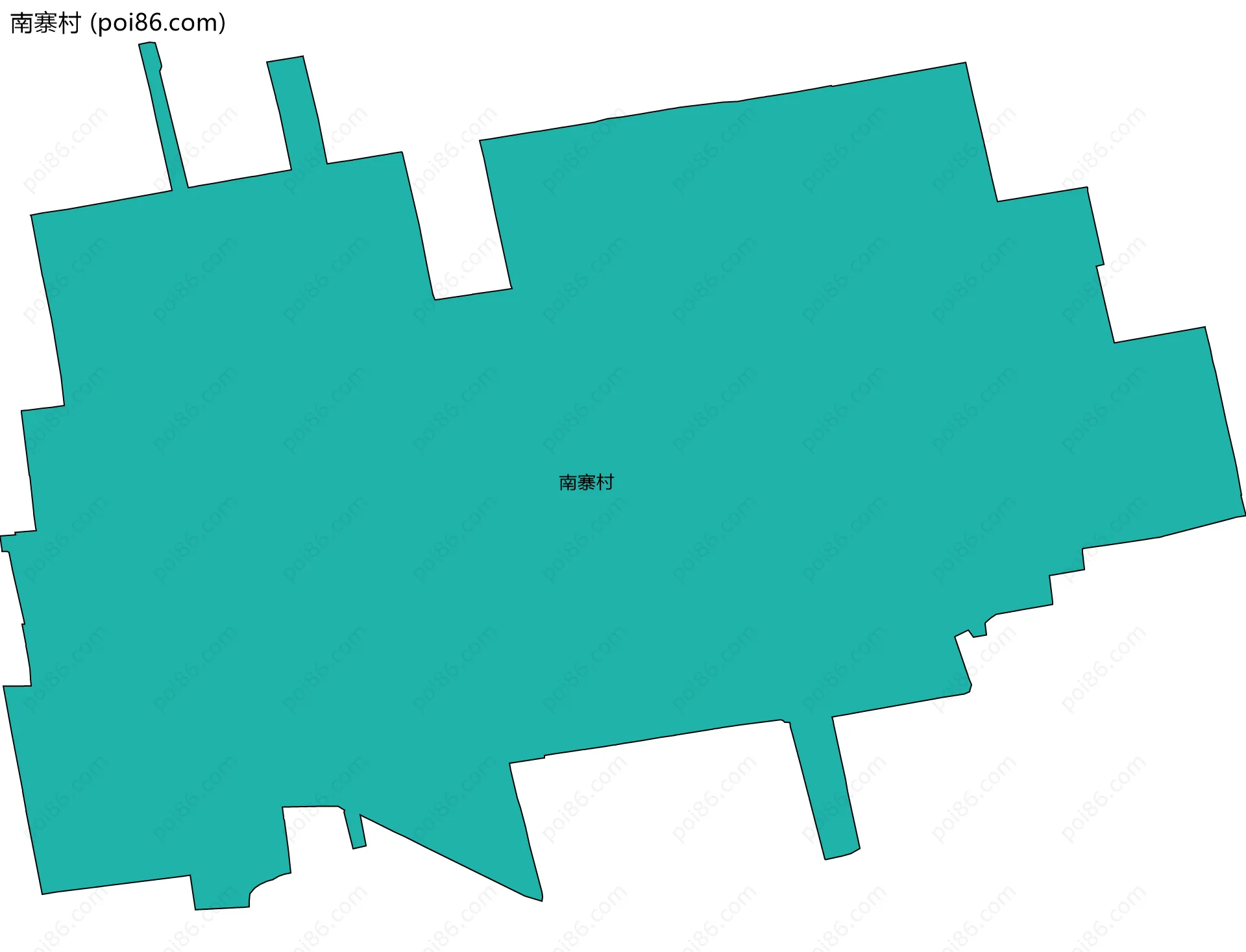 南寨村边界地图