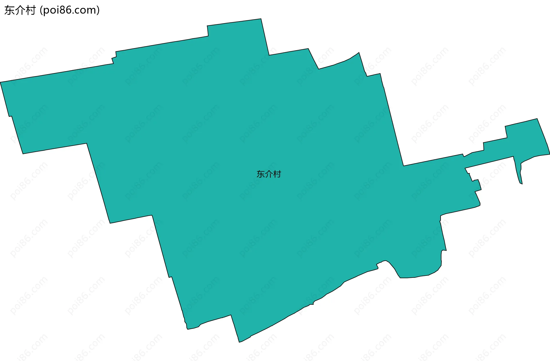 东介村边界地图