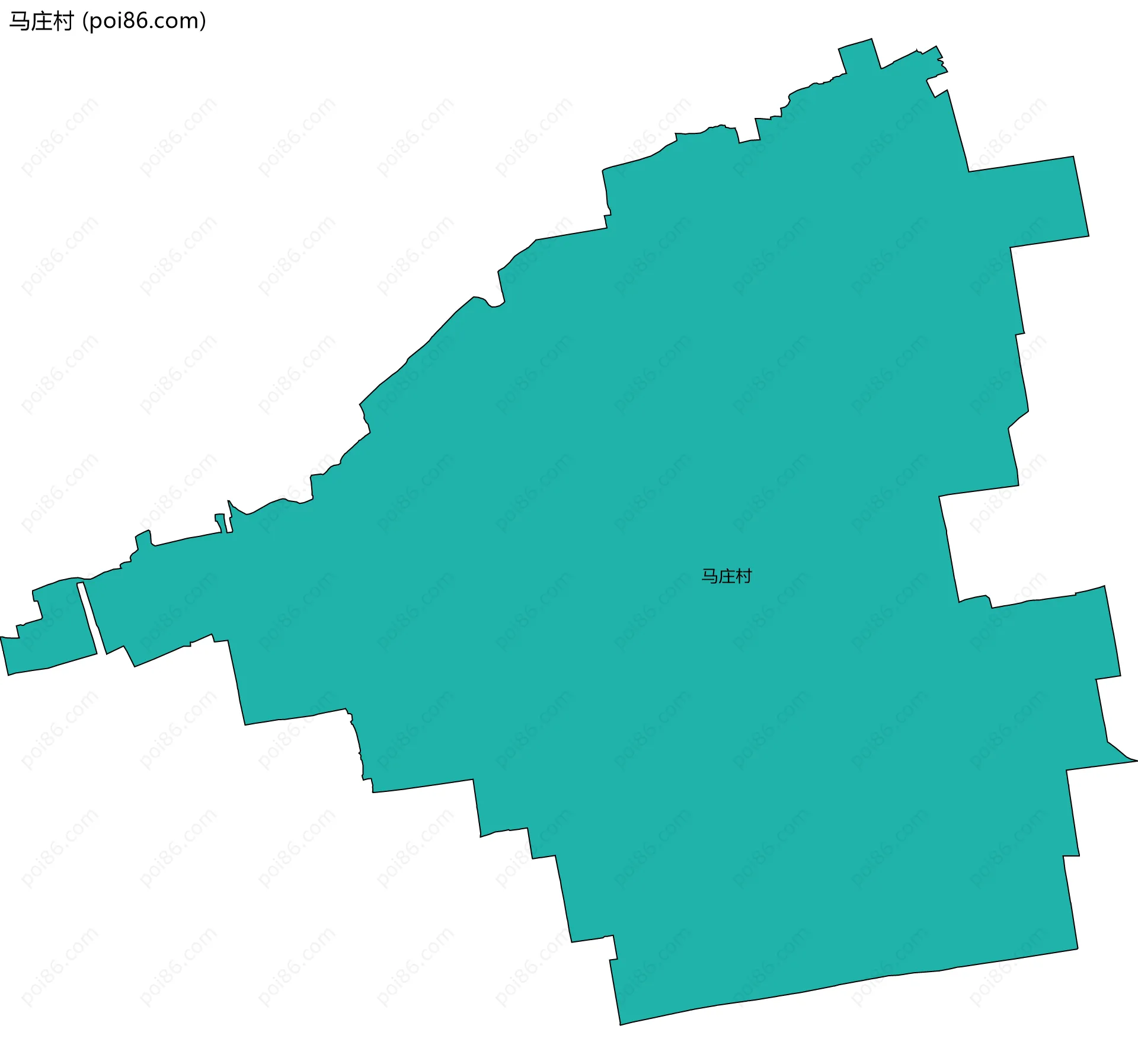 马庄村边界地图