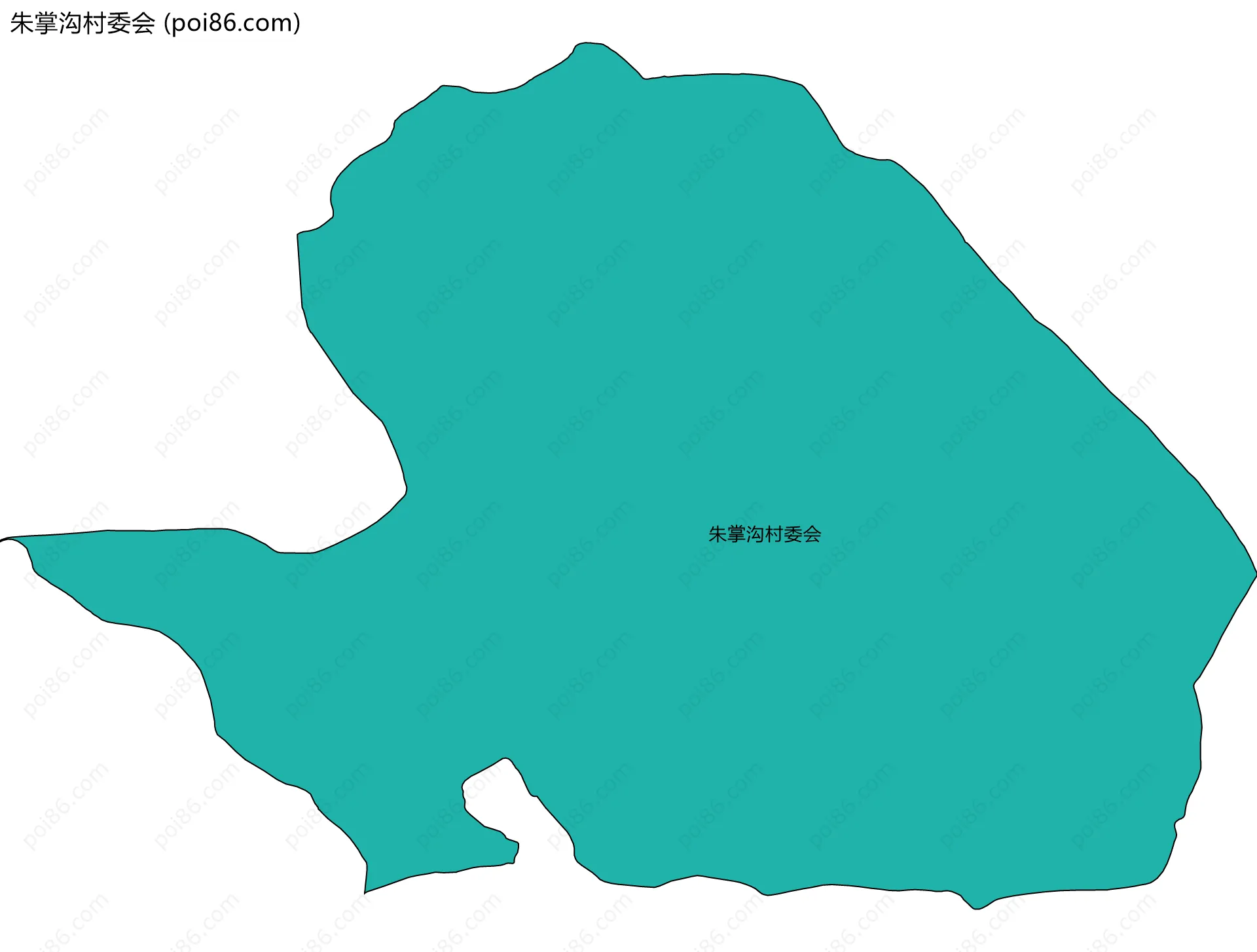 朱掌沟村委会边界地图