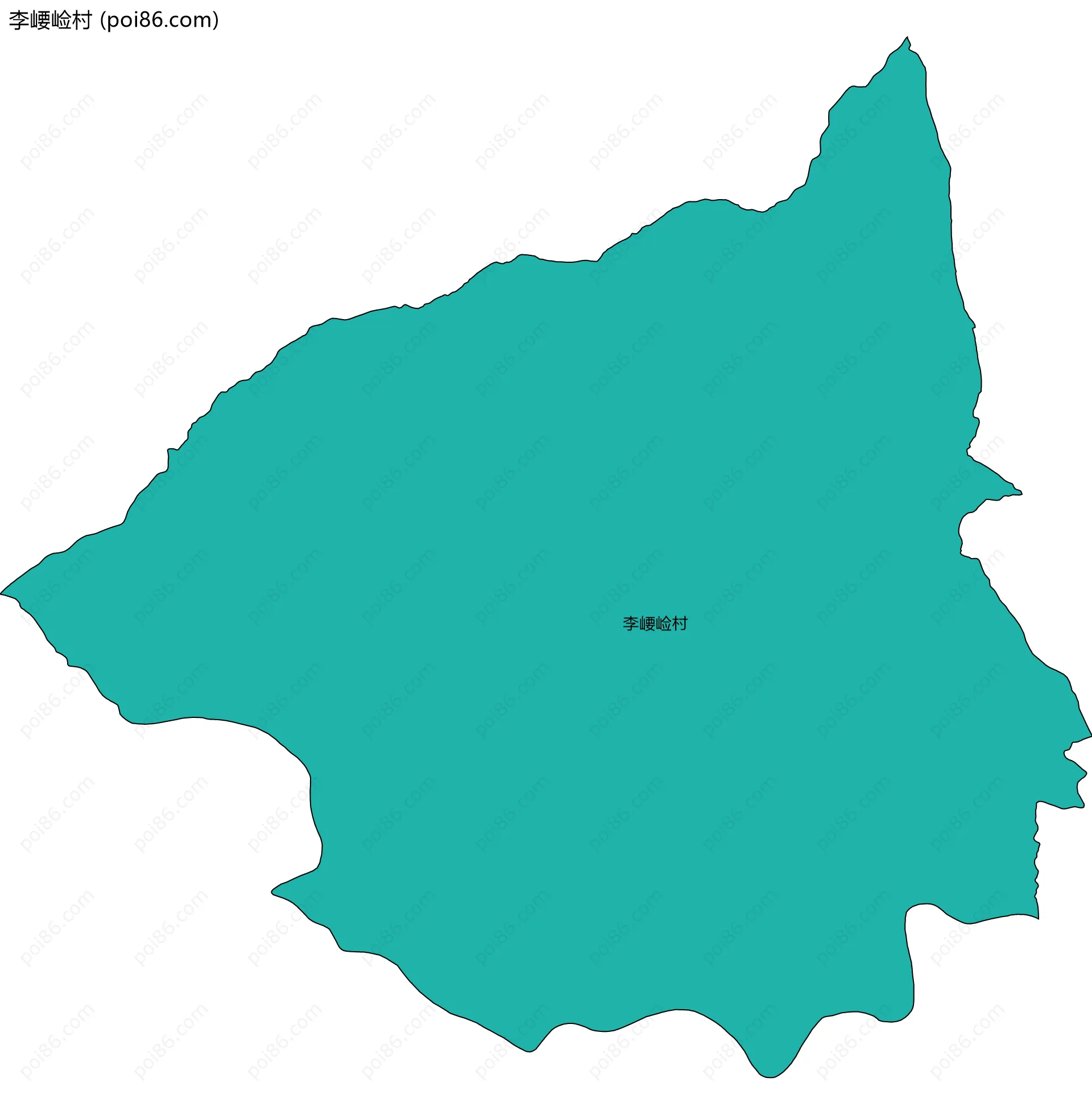 李崾崄村边界地图