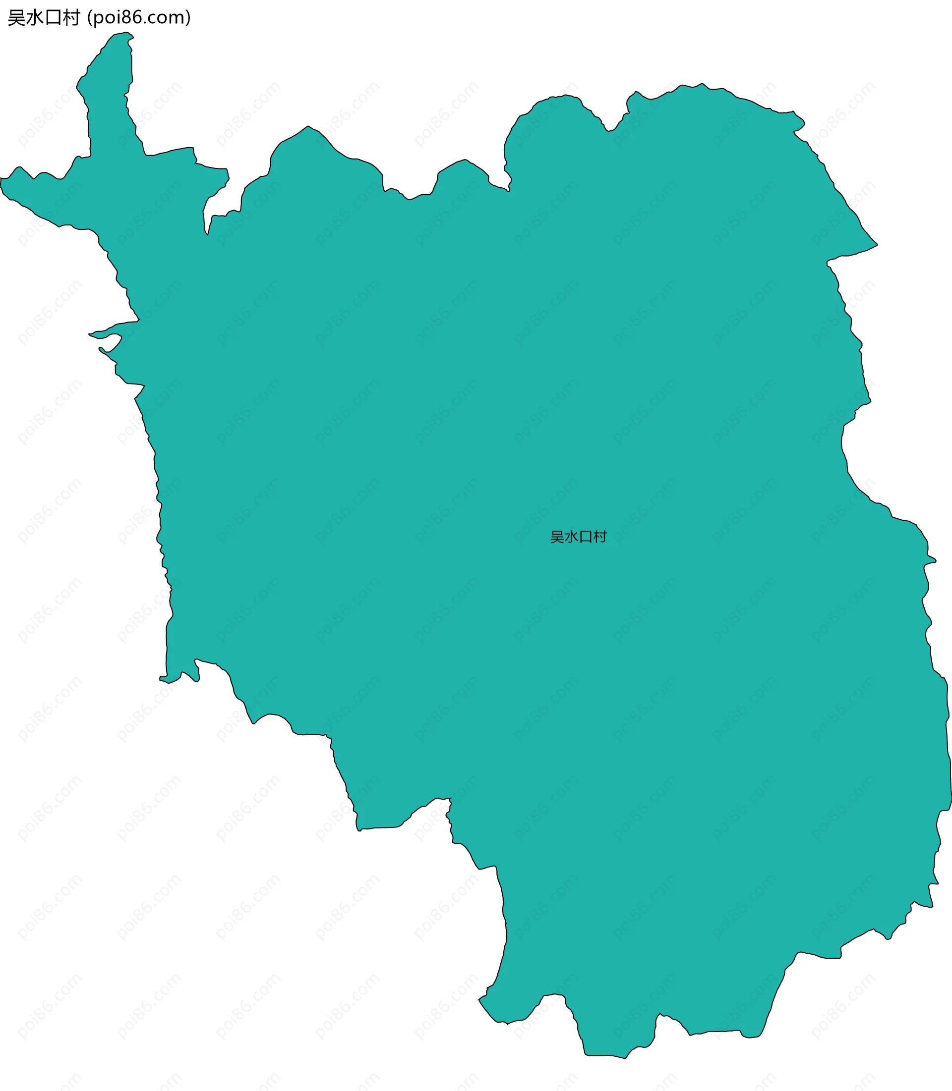 吴水口村边界地图