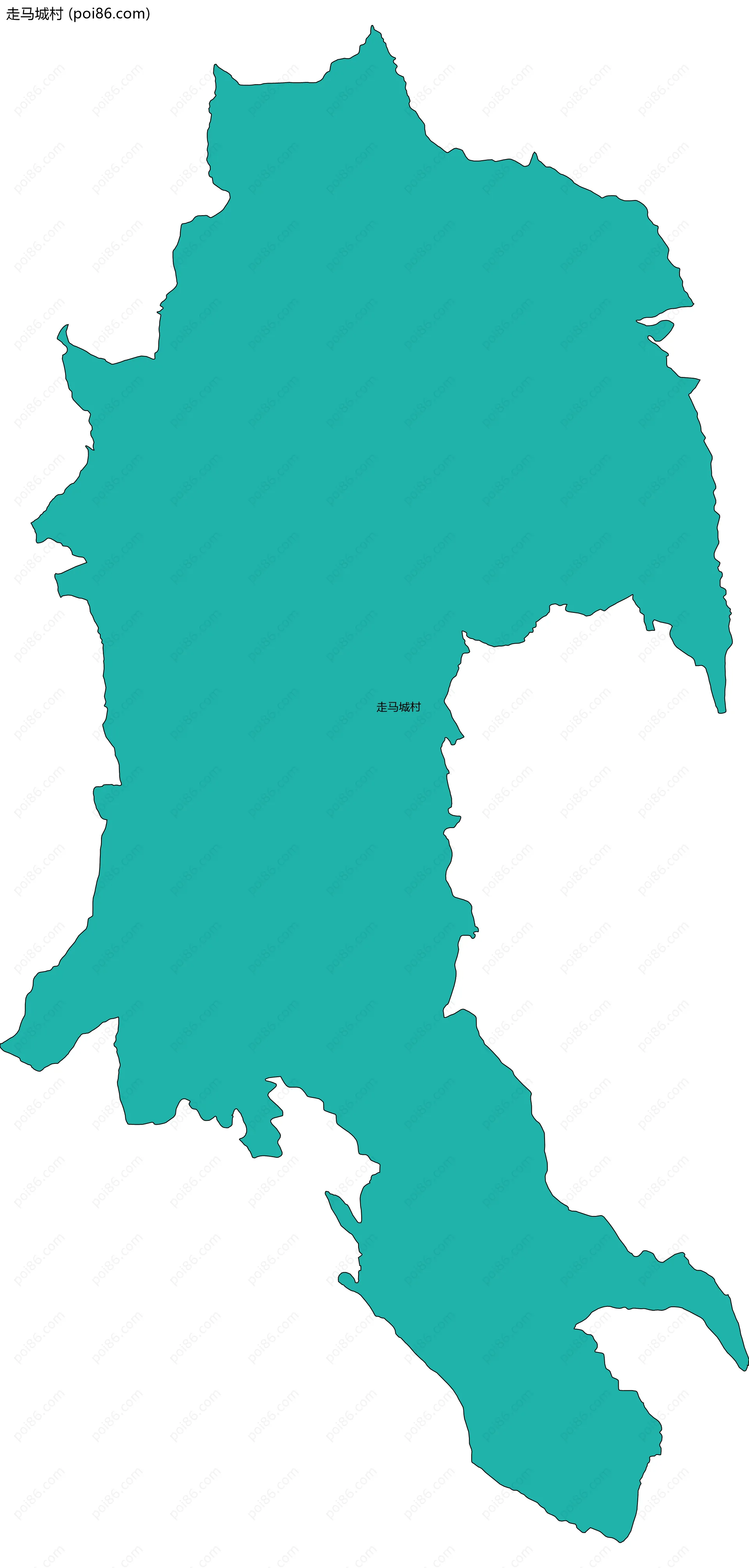 走马城村边界地图