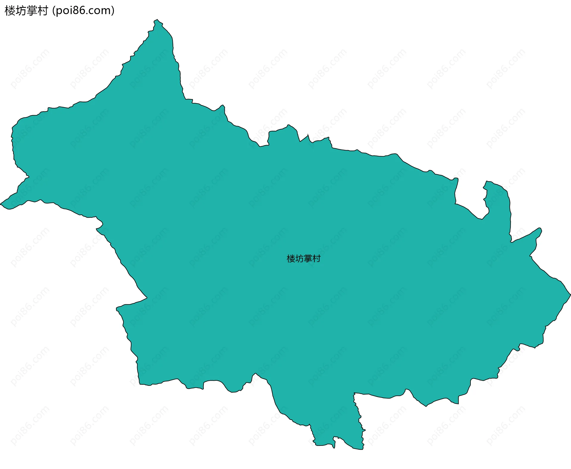 楼坊掌村边界地图