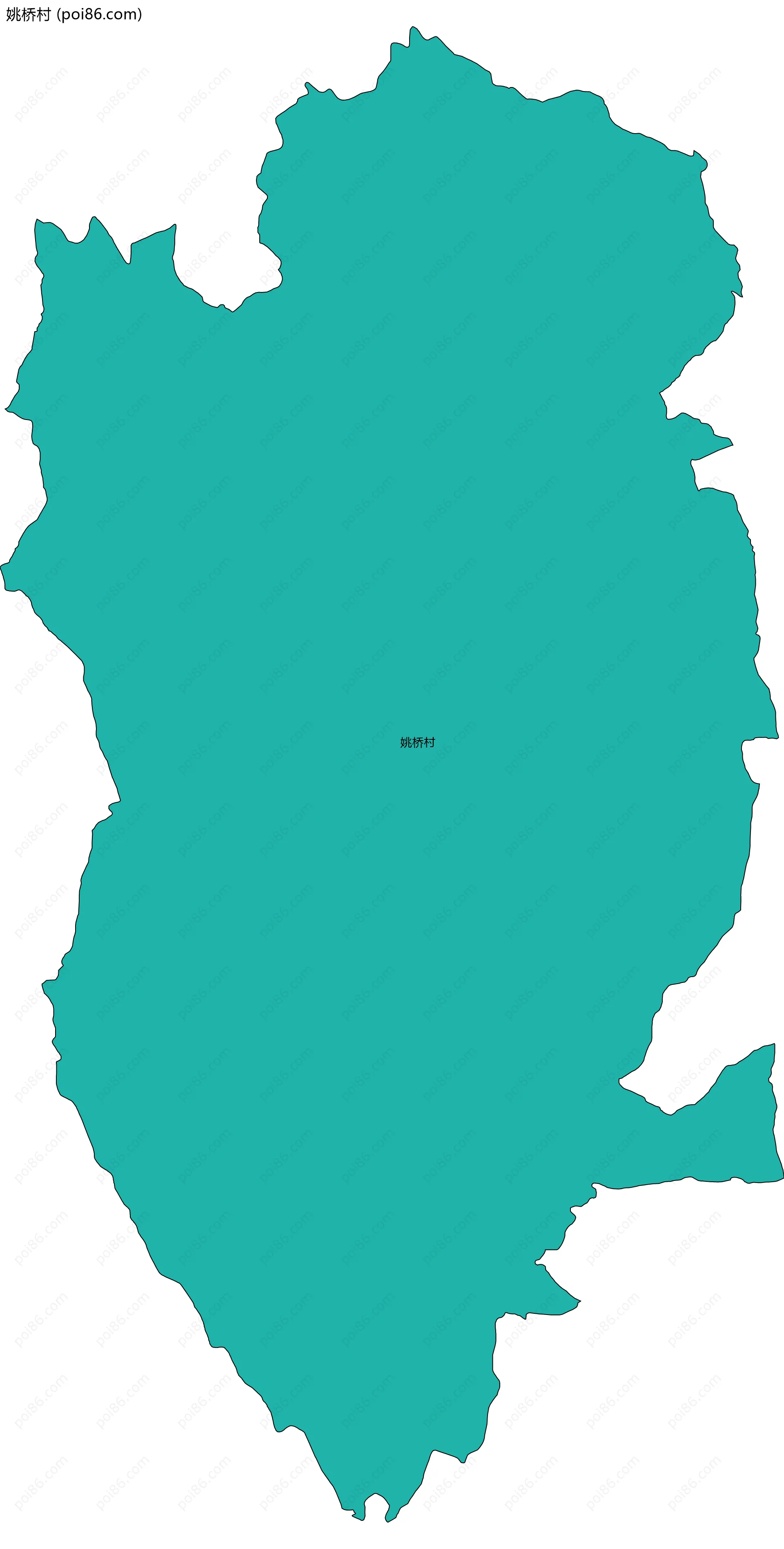 姚桥村边界地图