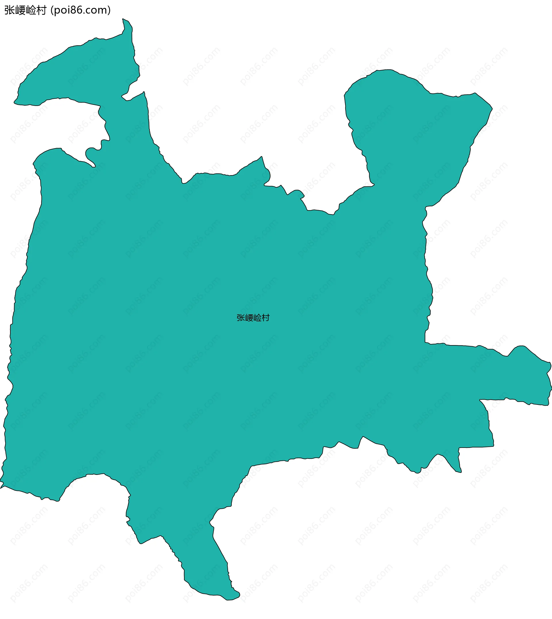 张崾崄村边界地图
