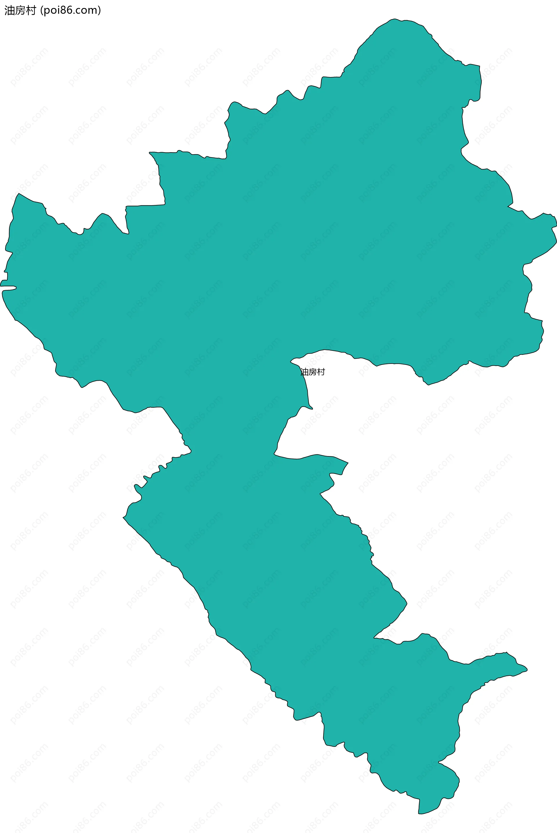 油房村边界地图