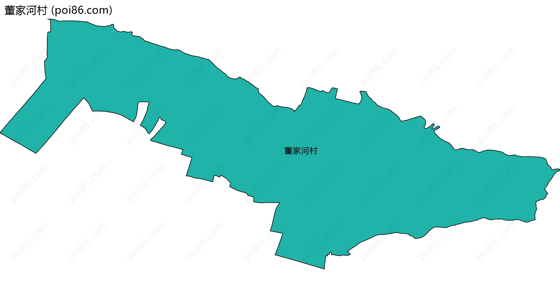 董家河村边界地图