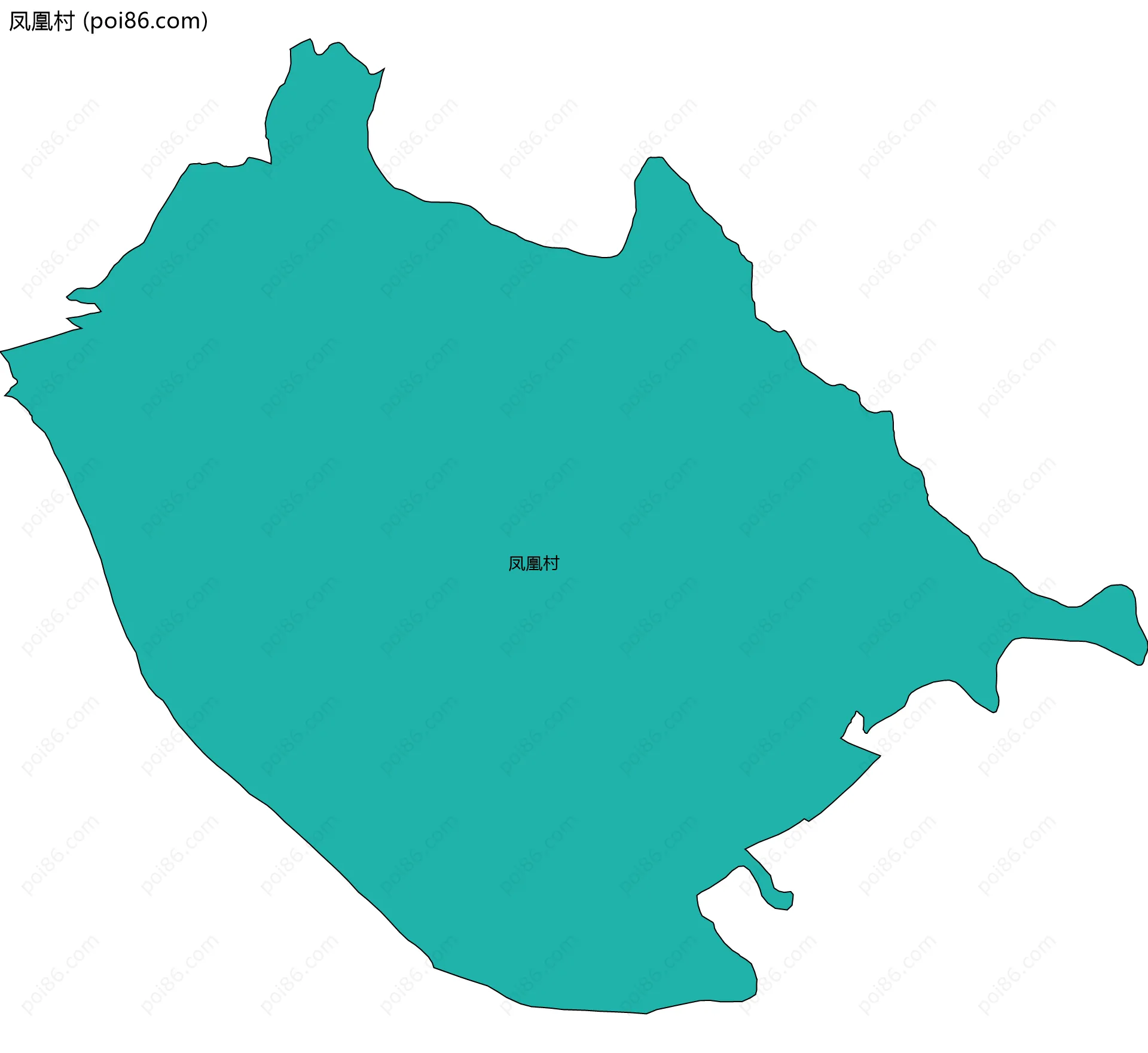 凤凰村边界地图