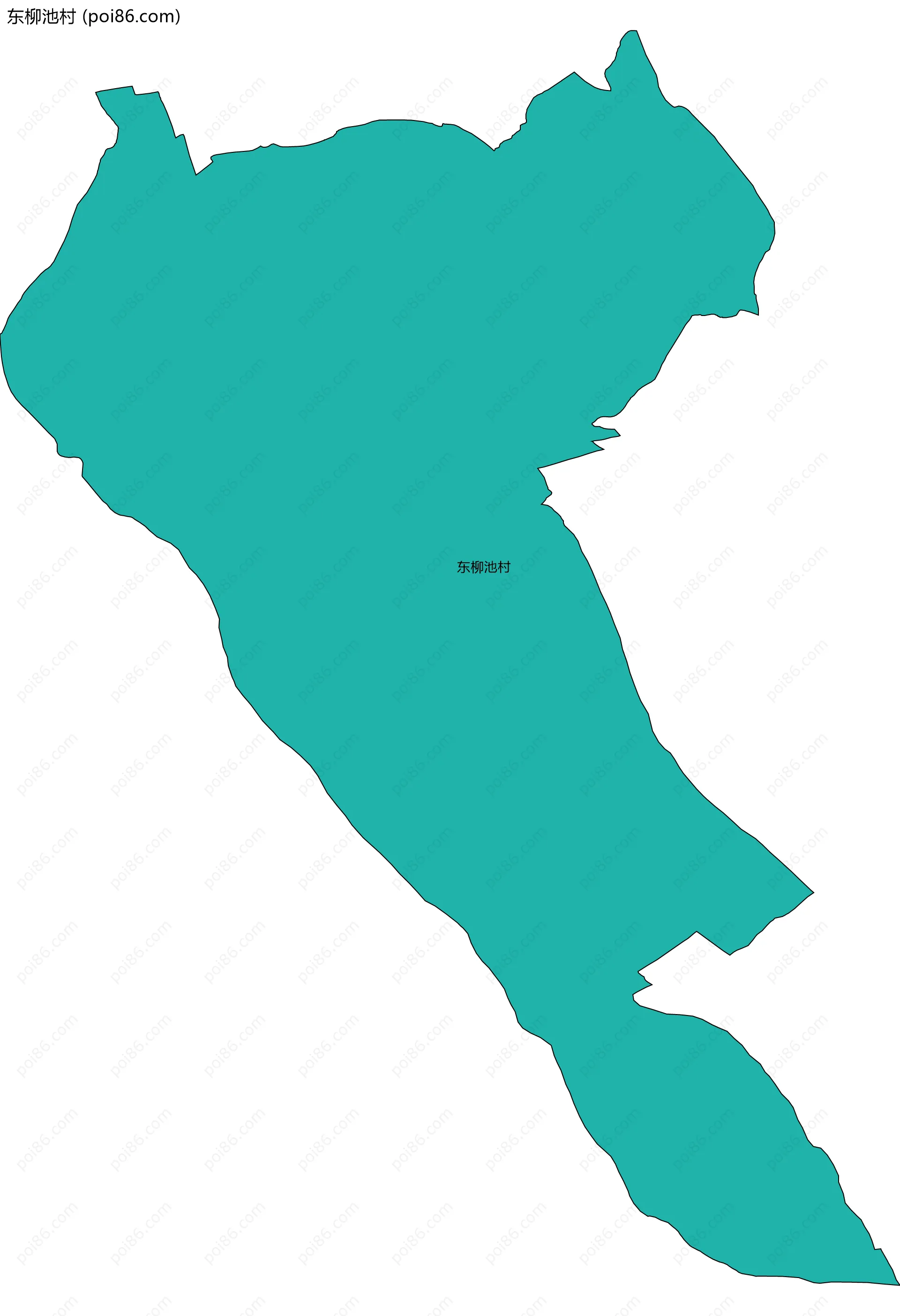 东柳池村边界地图