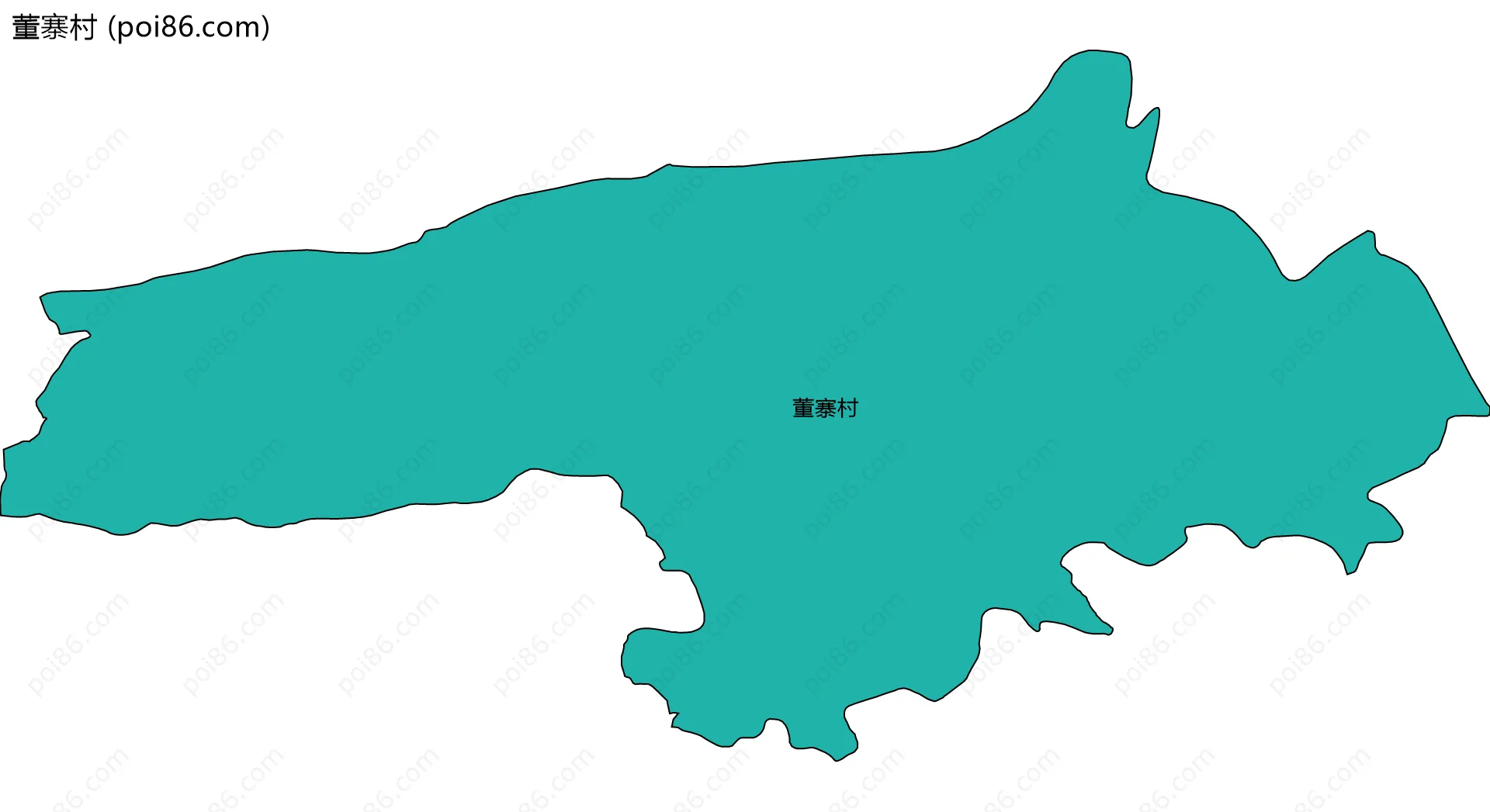 董寨村边界地图