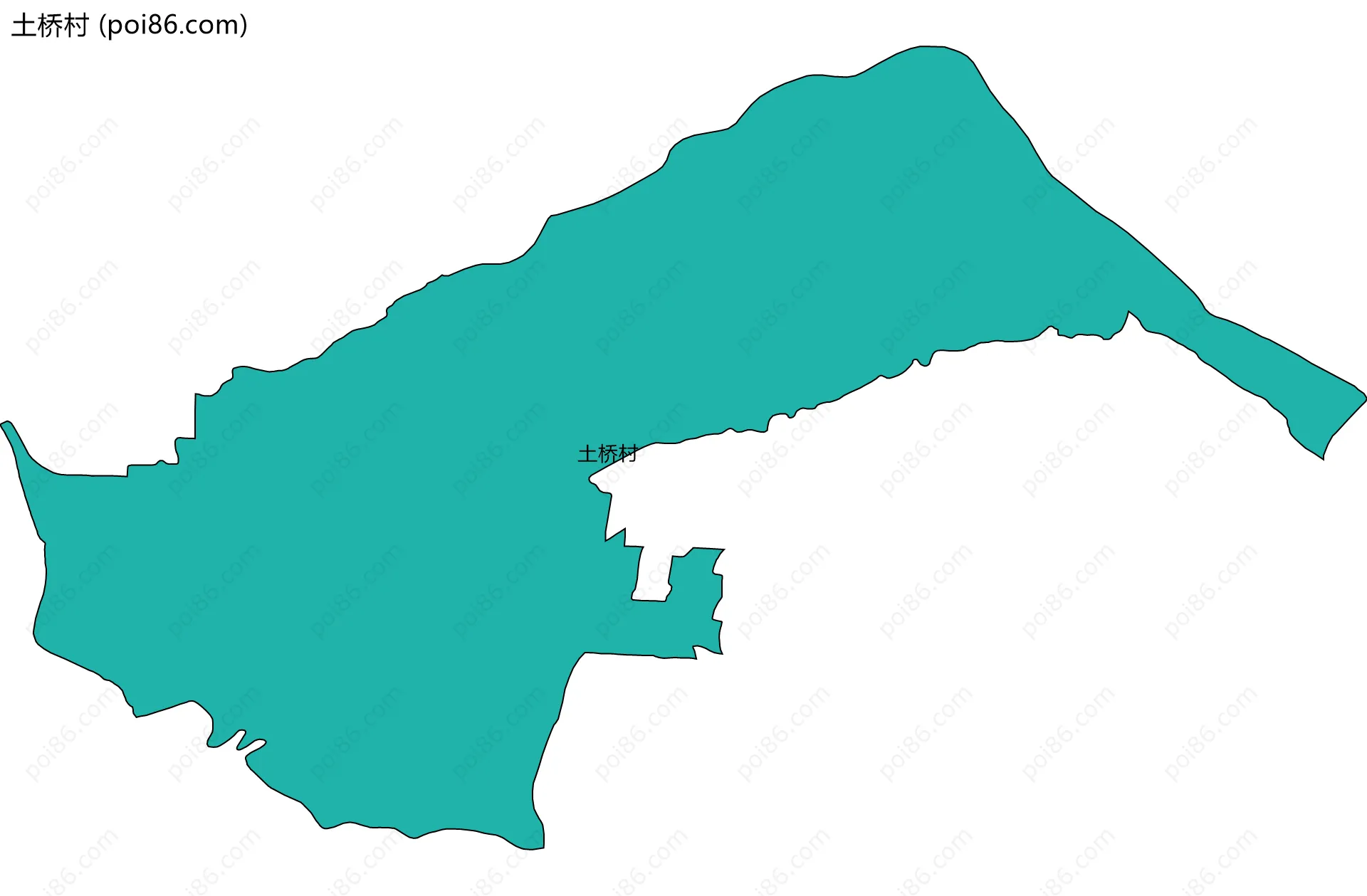 土桥村边界地图