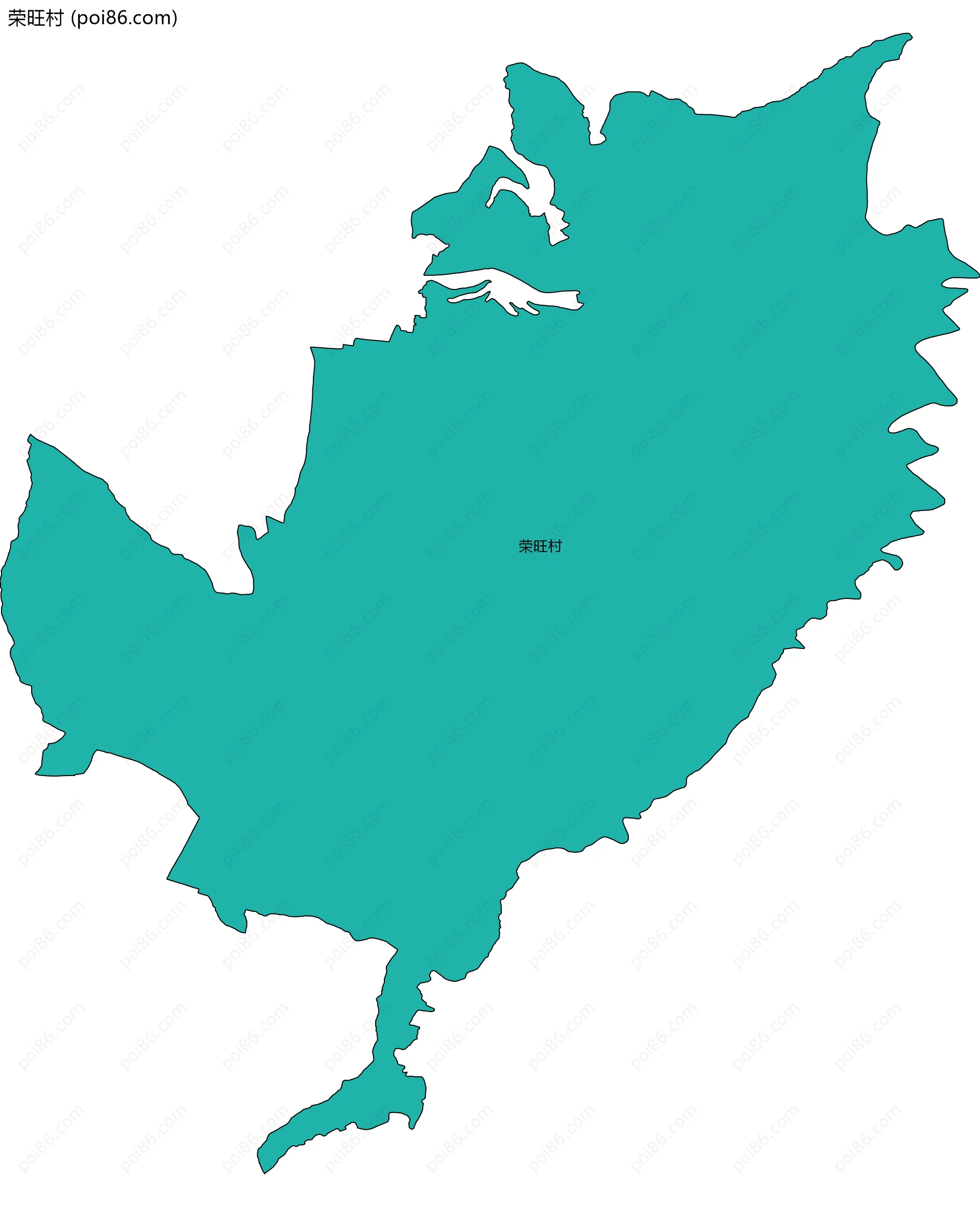荣旺村边界地图
