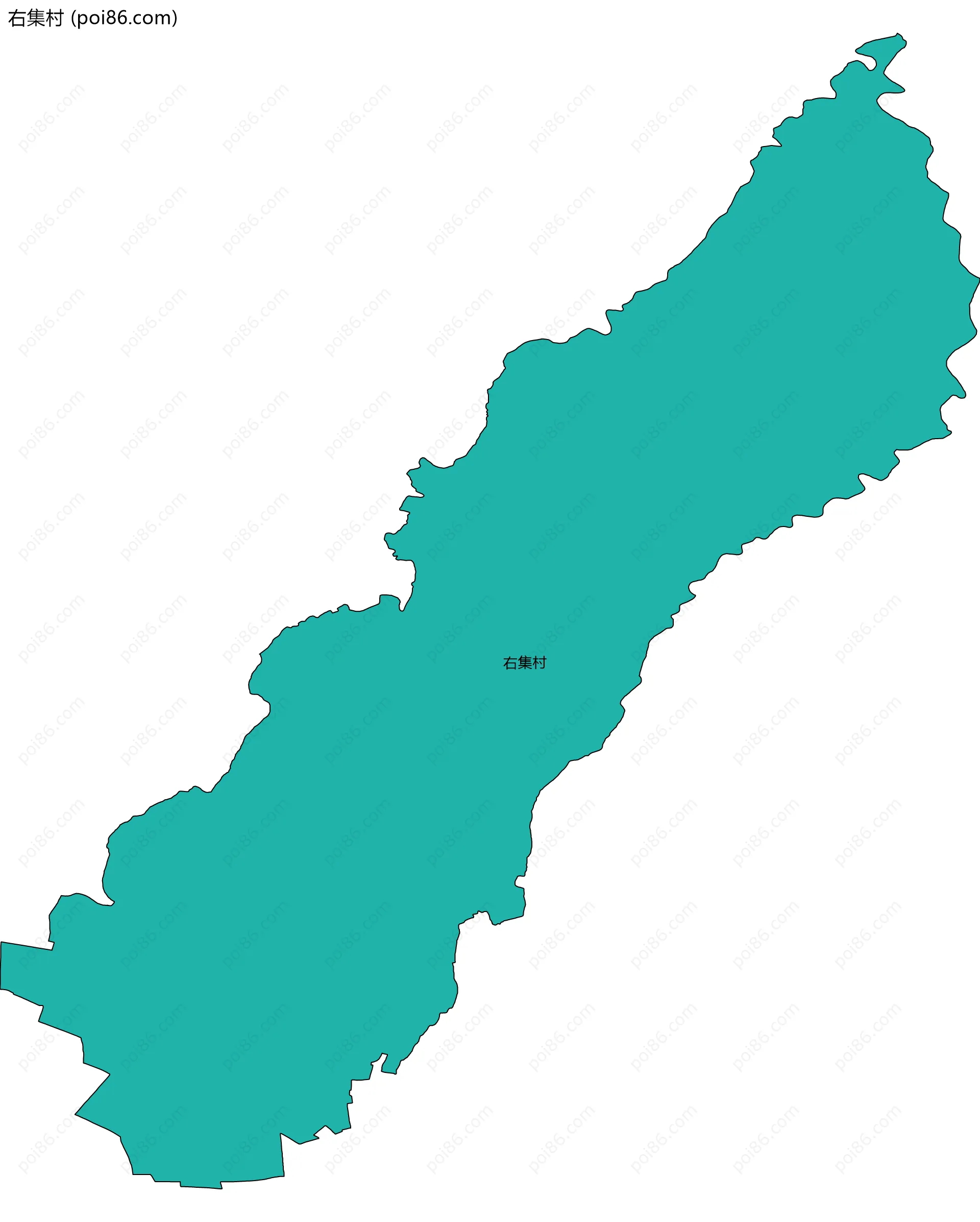 右集村边界地图