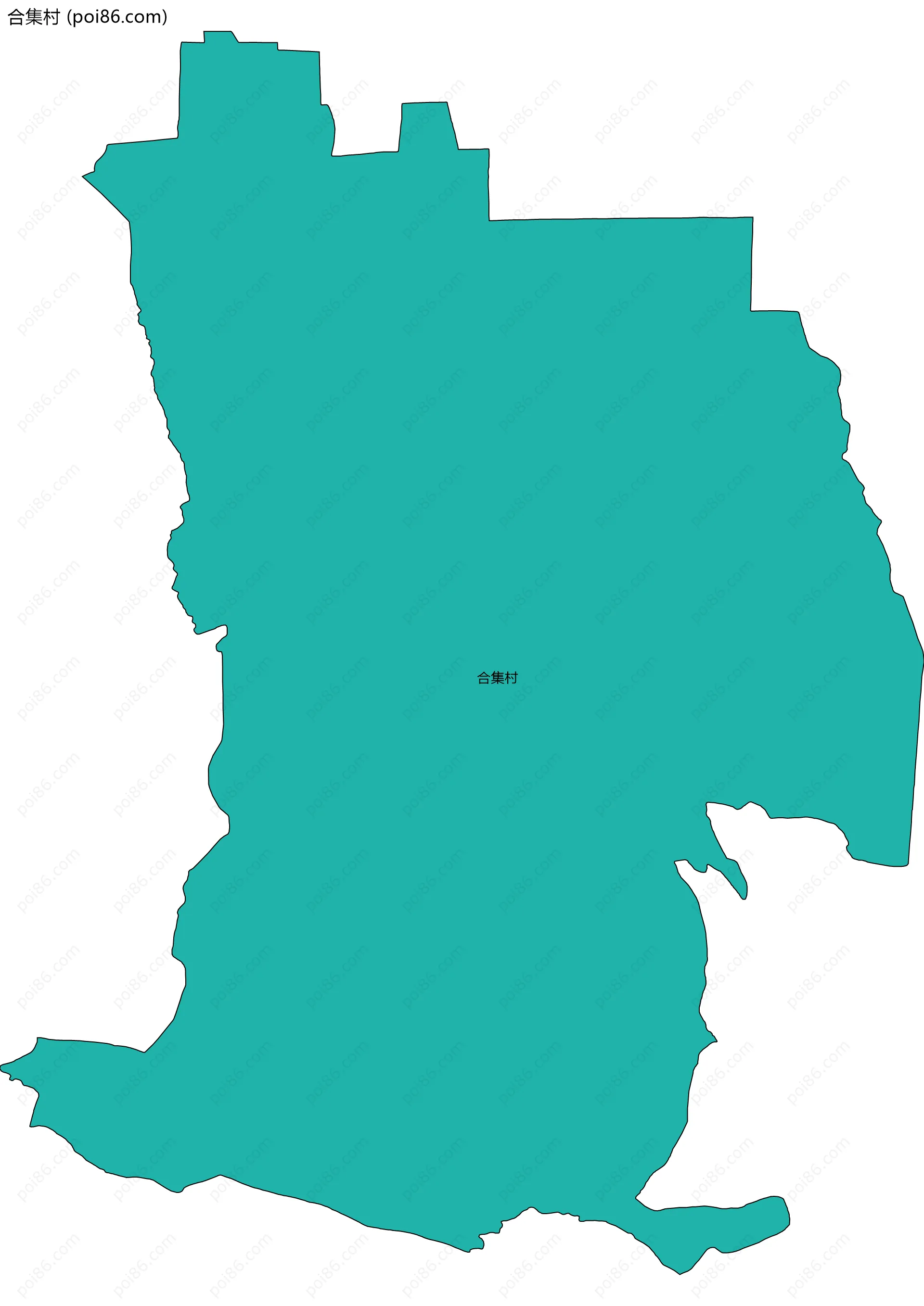 合集村边界地图