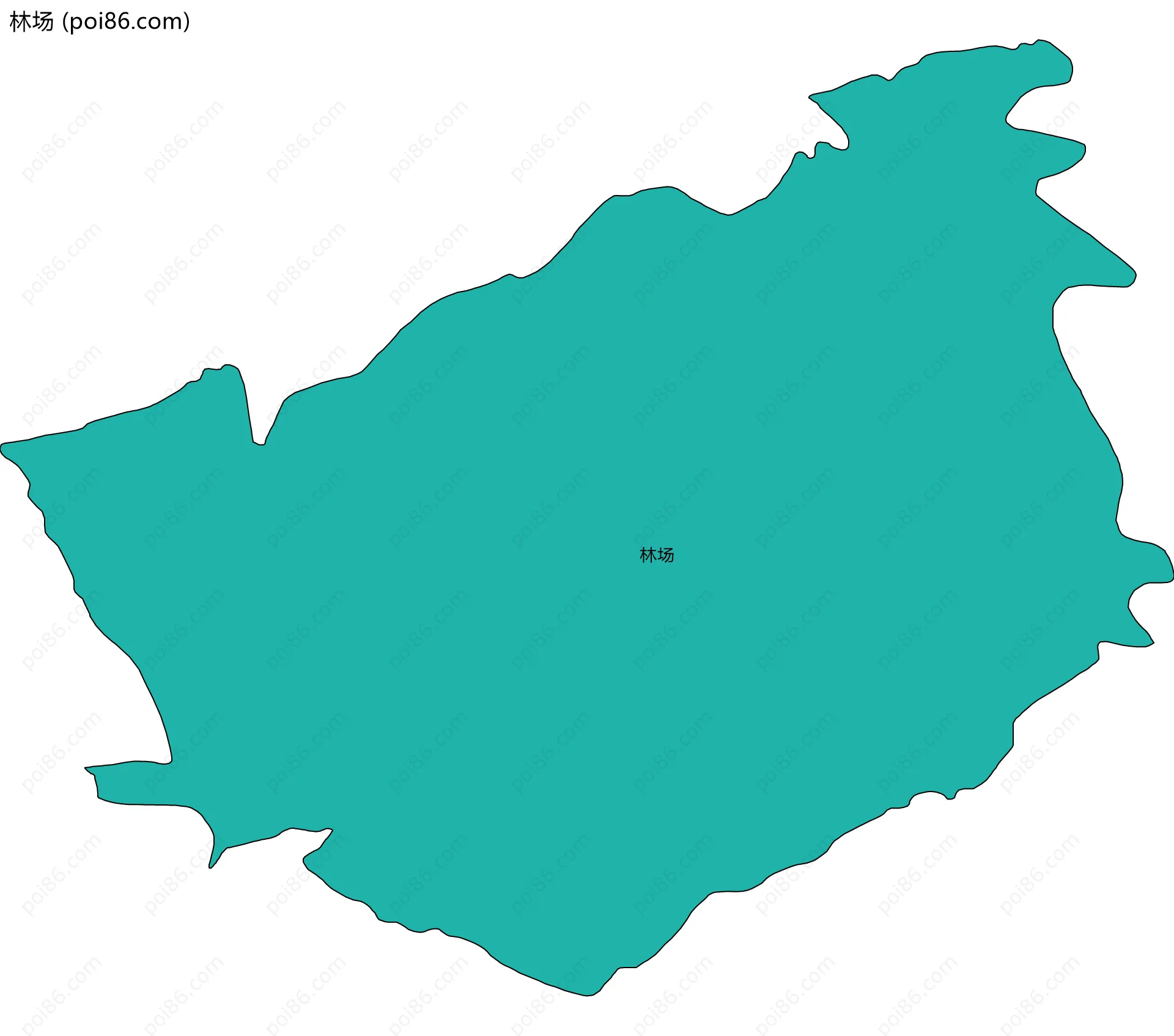 林场边界地图