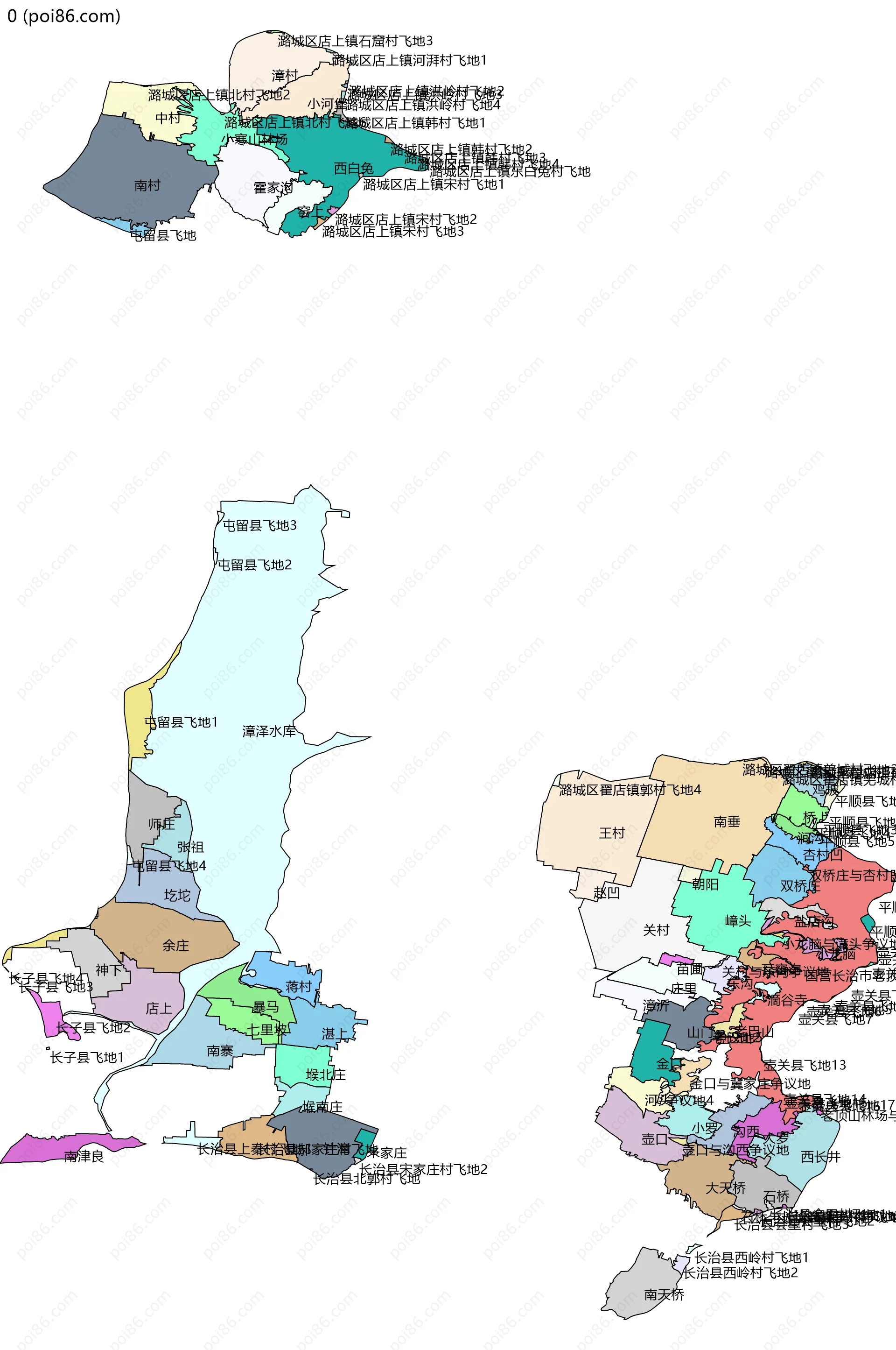 0边界地图(五级行政区划)