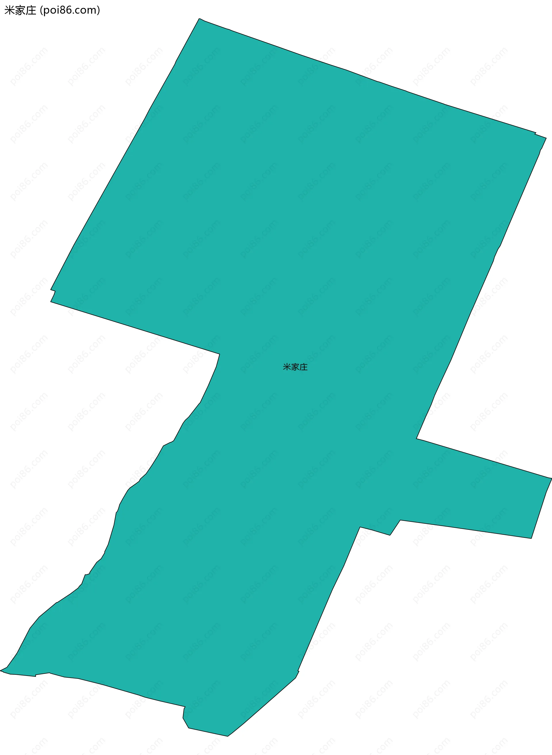 米家庄边界地图