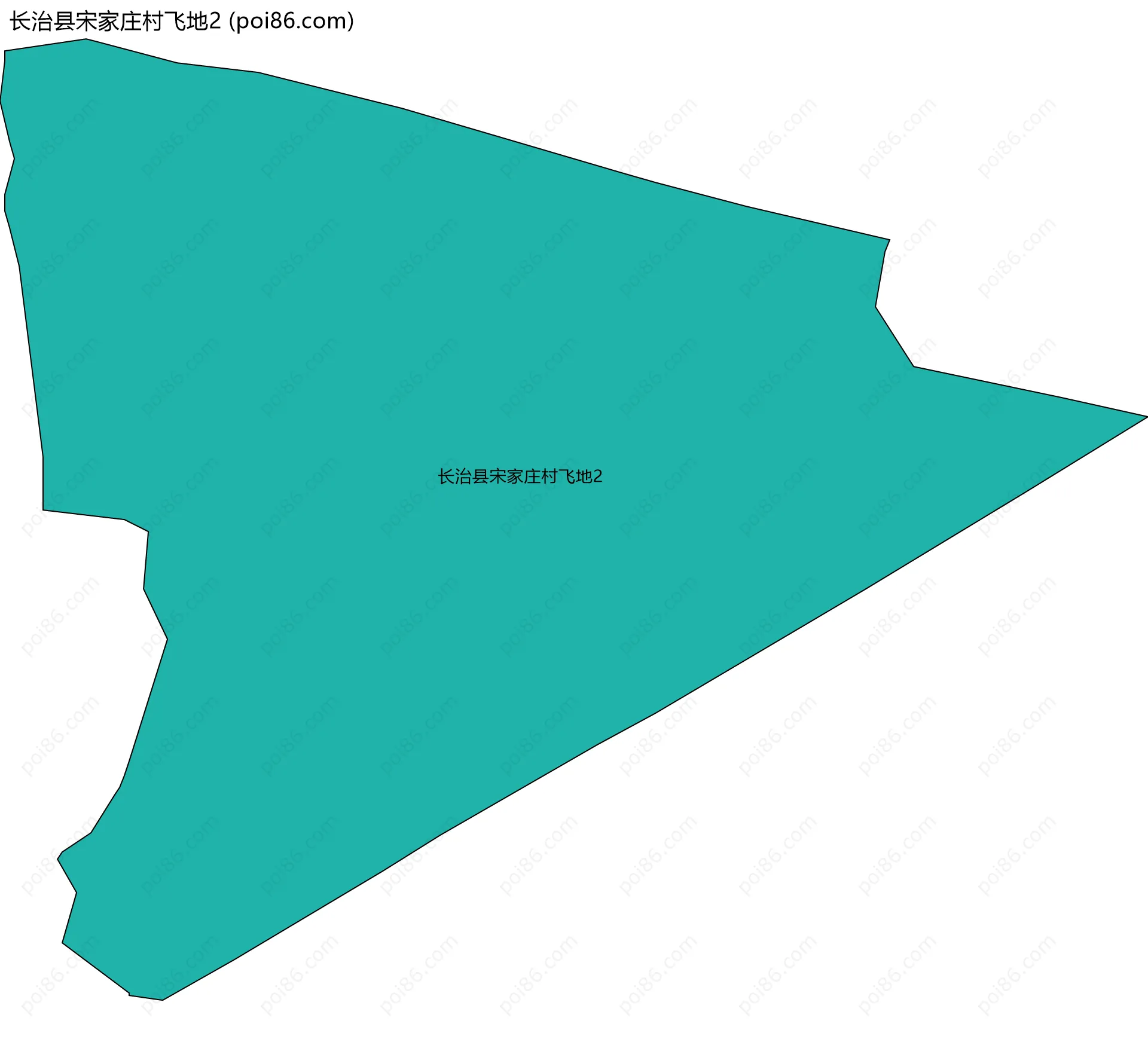 长治县宋家庄村飞地2边界地图