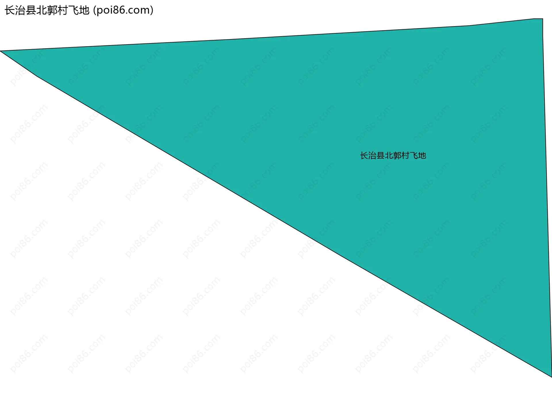 长治县北郭村飞地边界地图