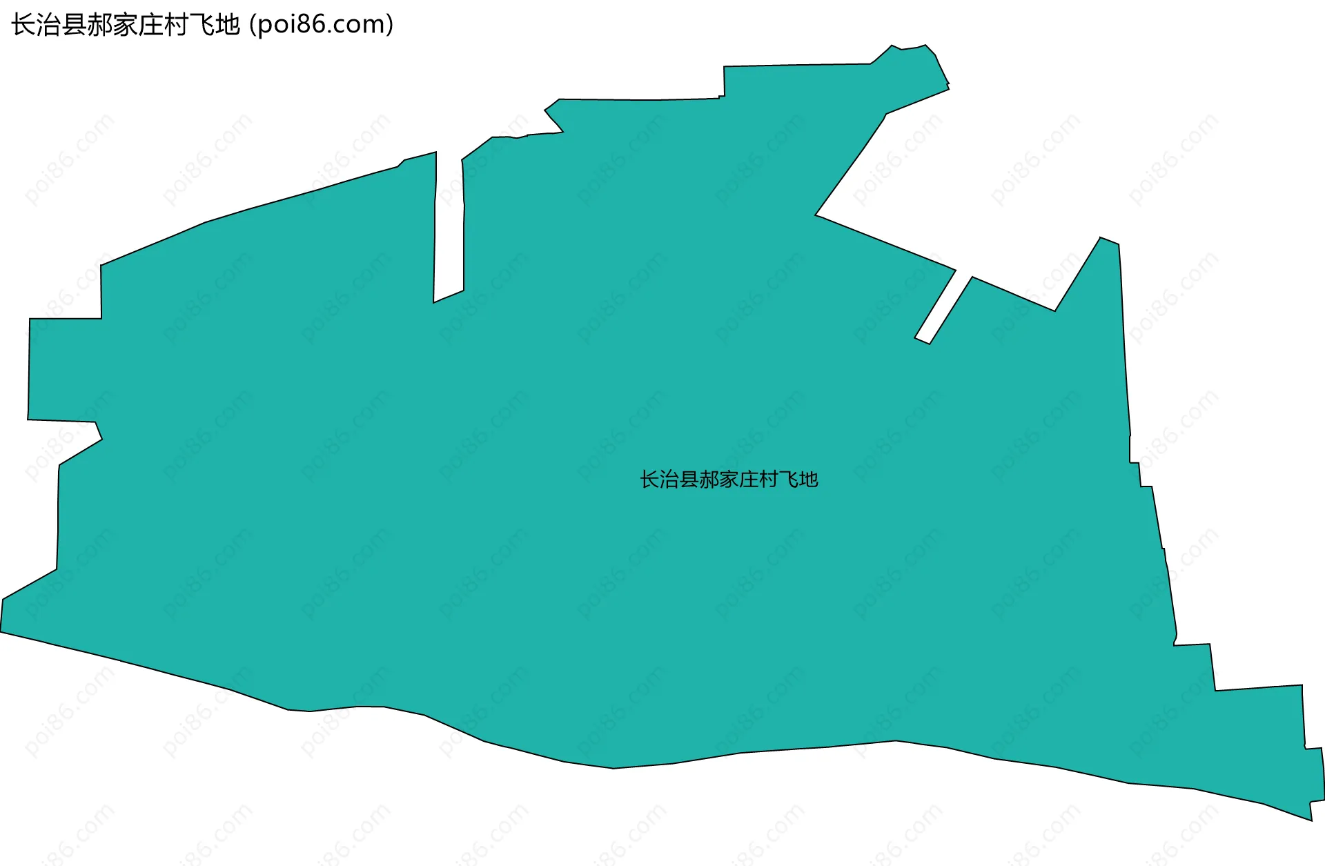 长治县郝家庄村飞地边界地图