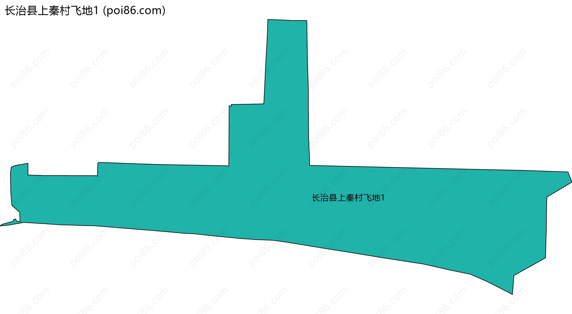 长治县上秦村飞地1边界地图