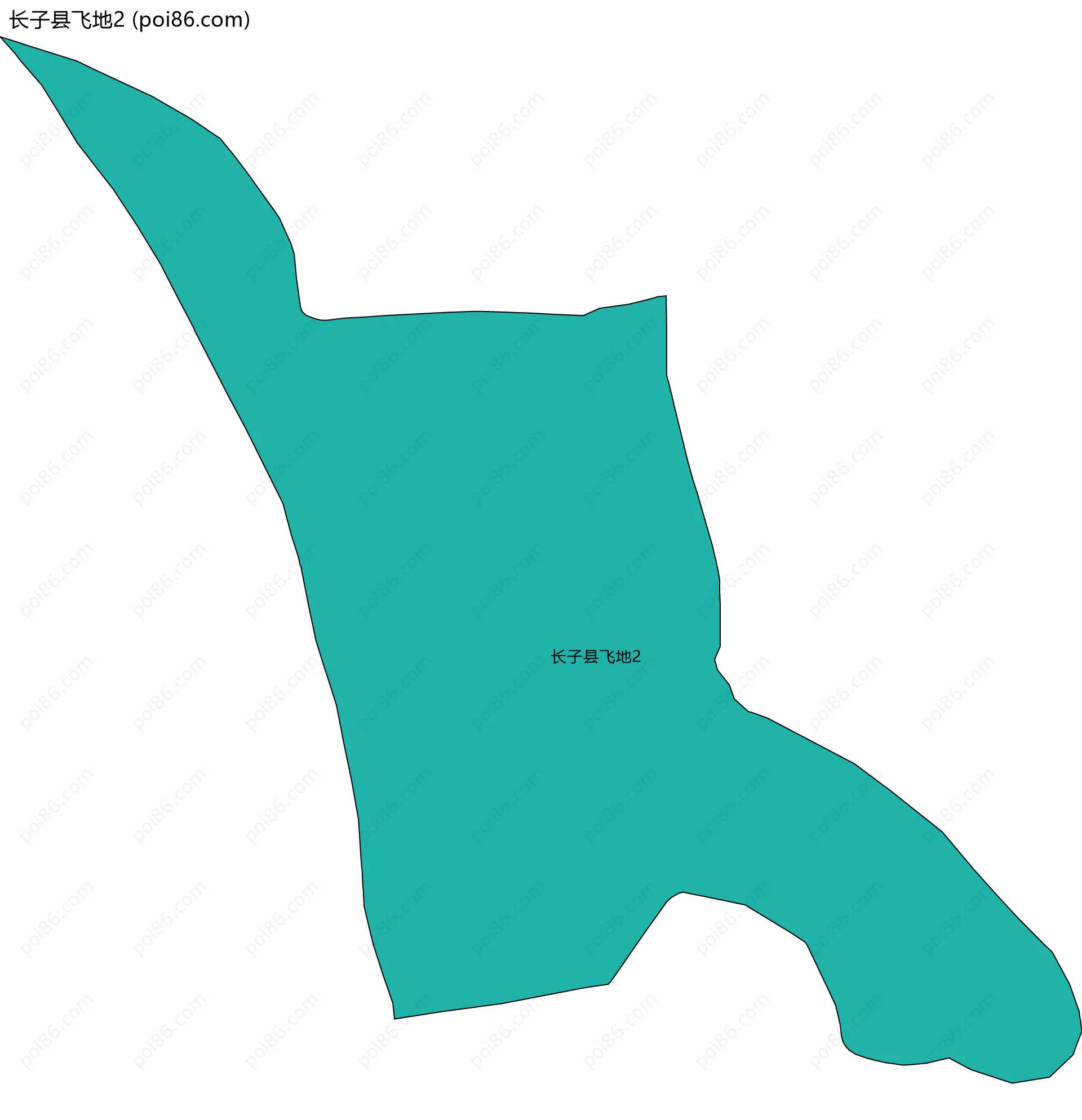 长子县飞地2边界地图