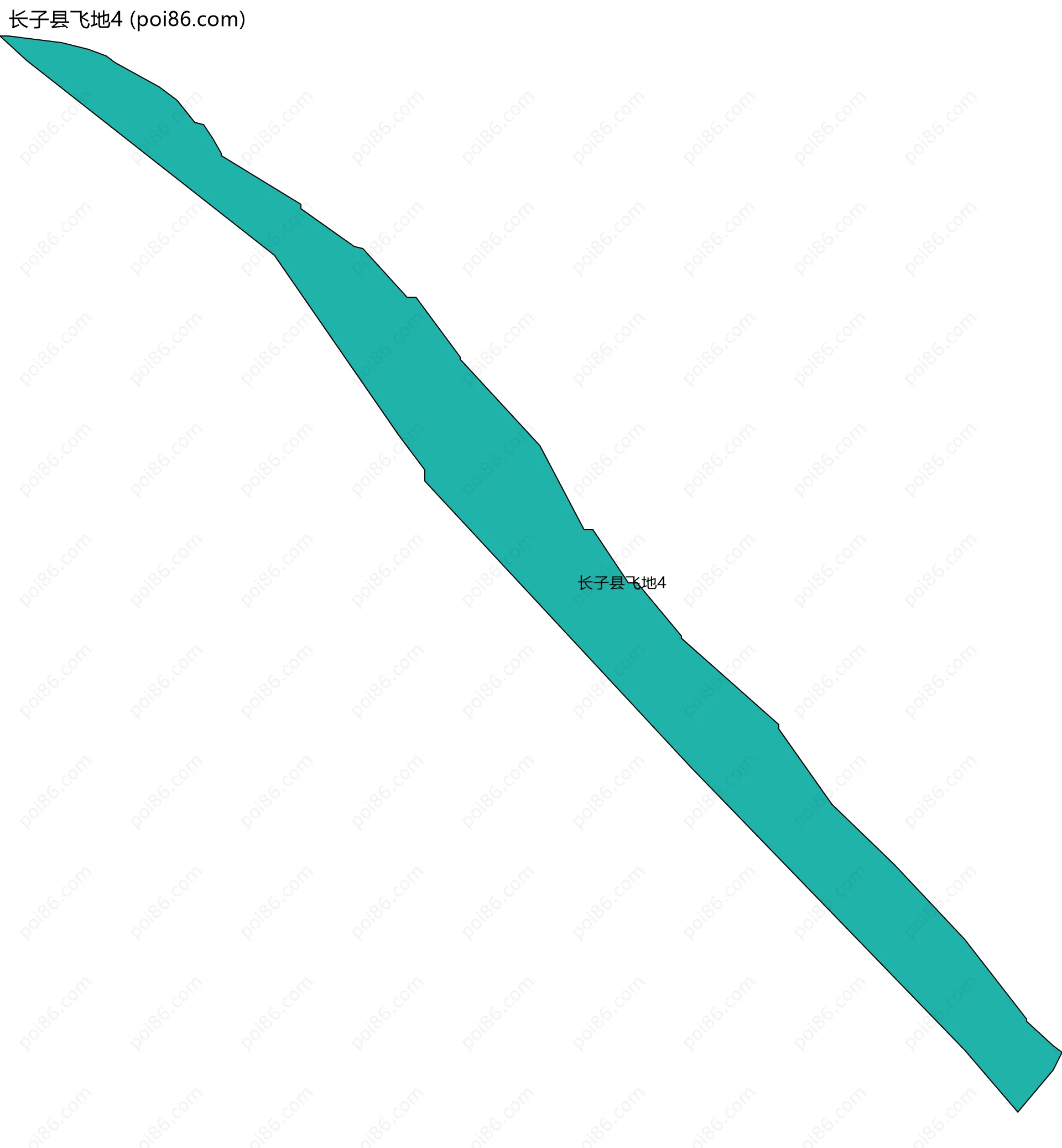 长子县飞地4边界地图