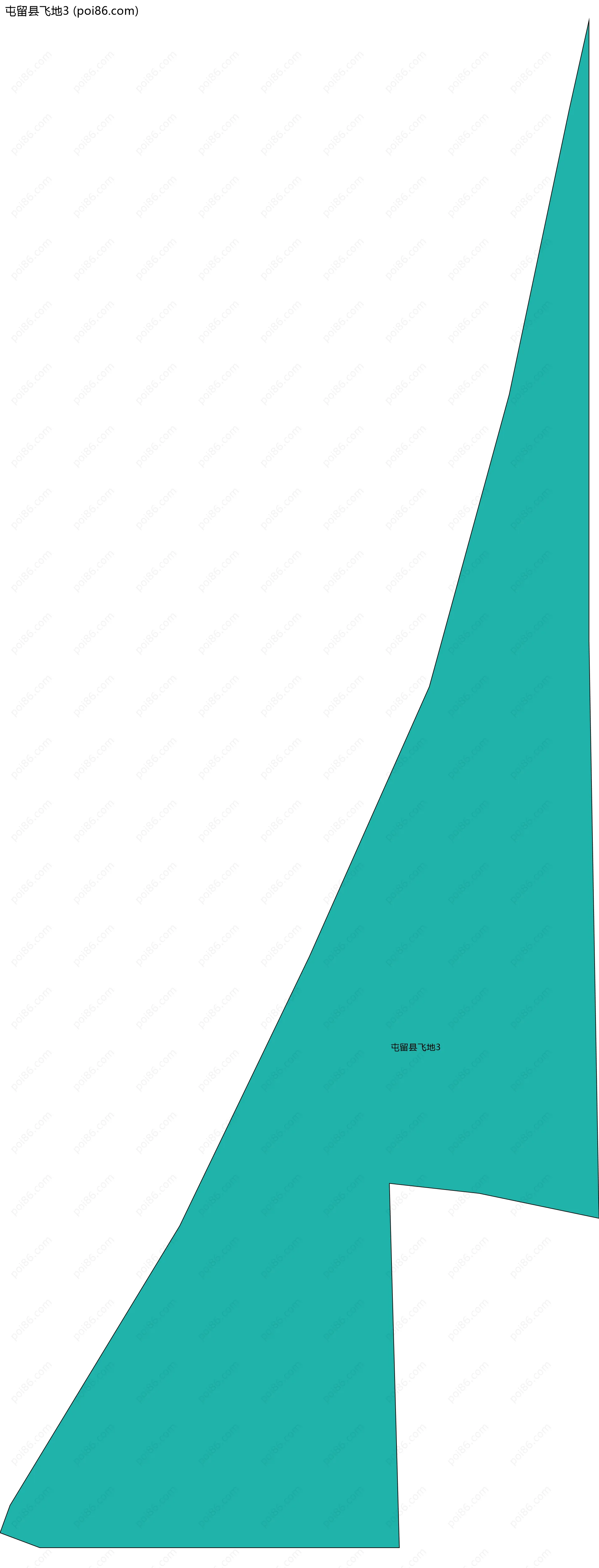 屯留县飞地3边界地图