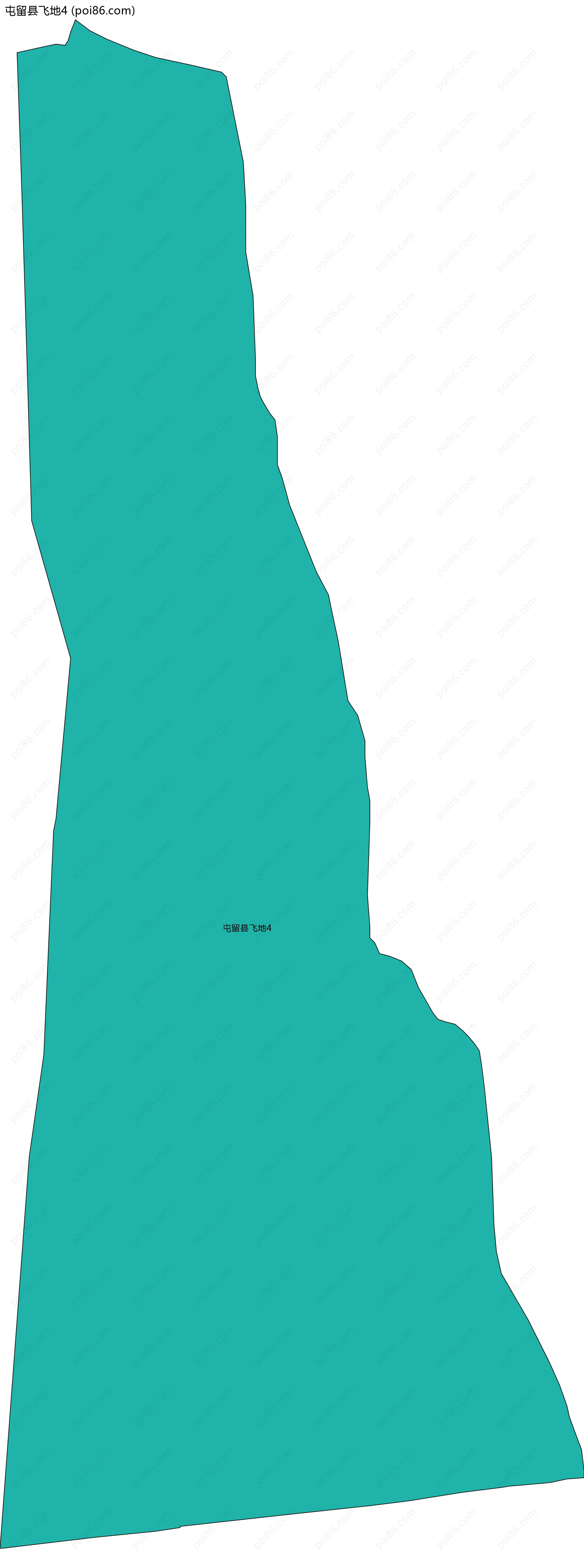 屯留县飞地4边界地图